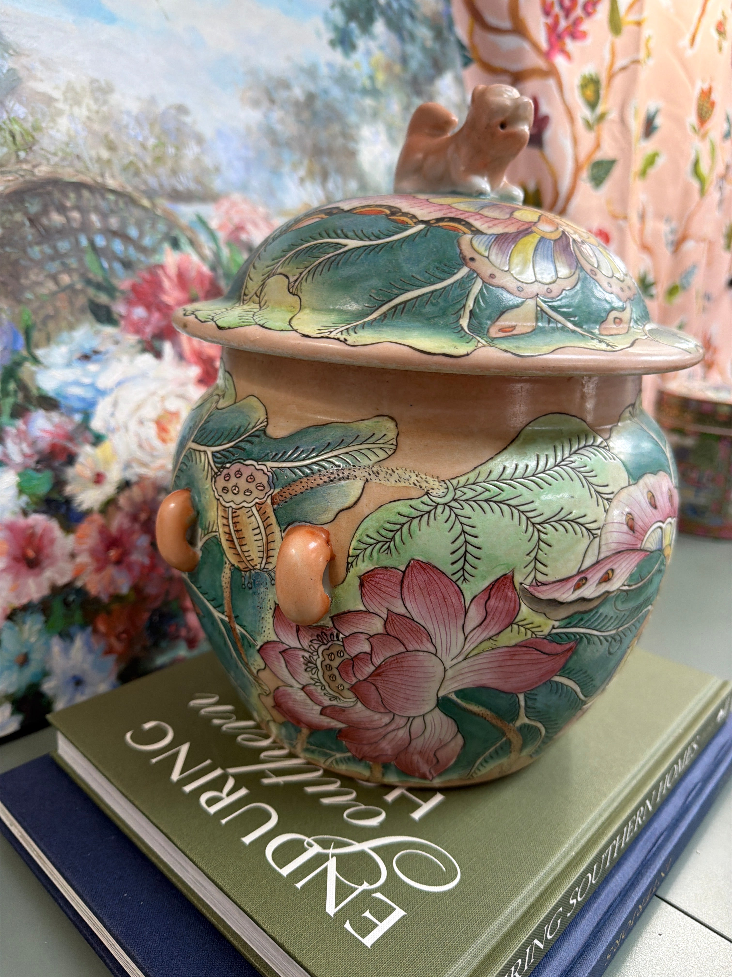 Bok Choy Lidded Jar