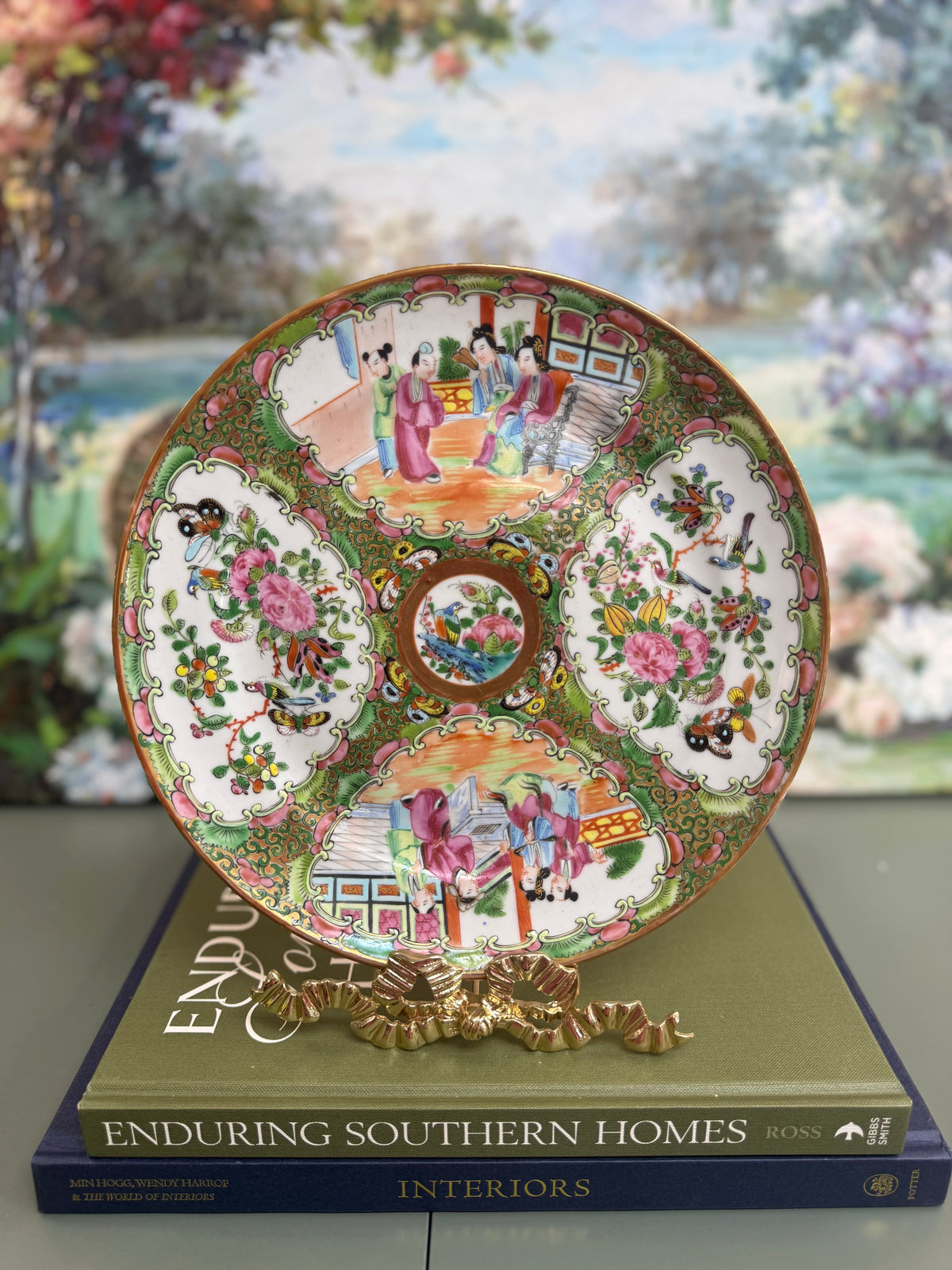 Antique Rose Medallion Dinner Plate