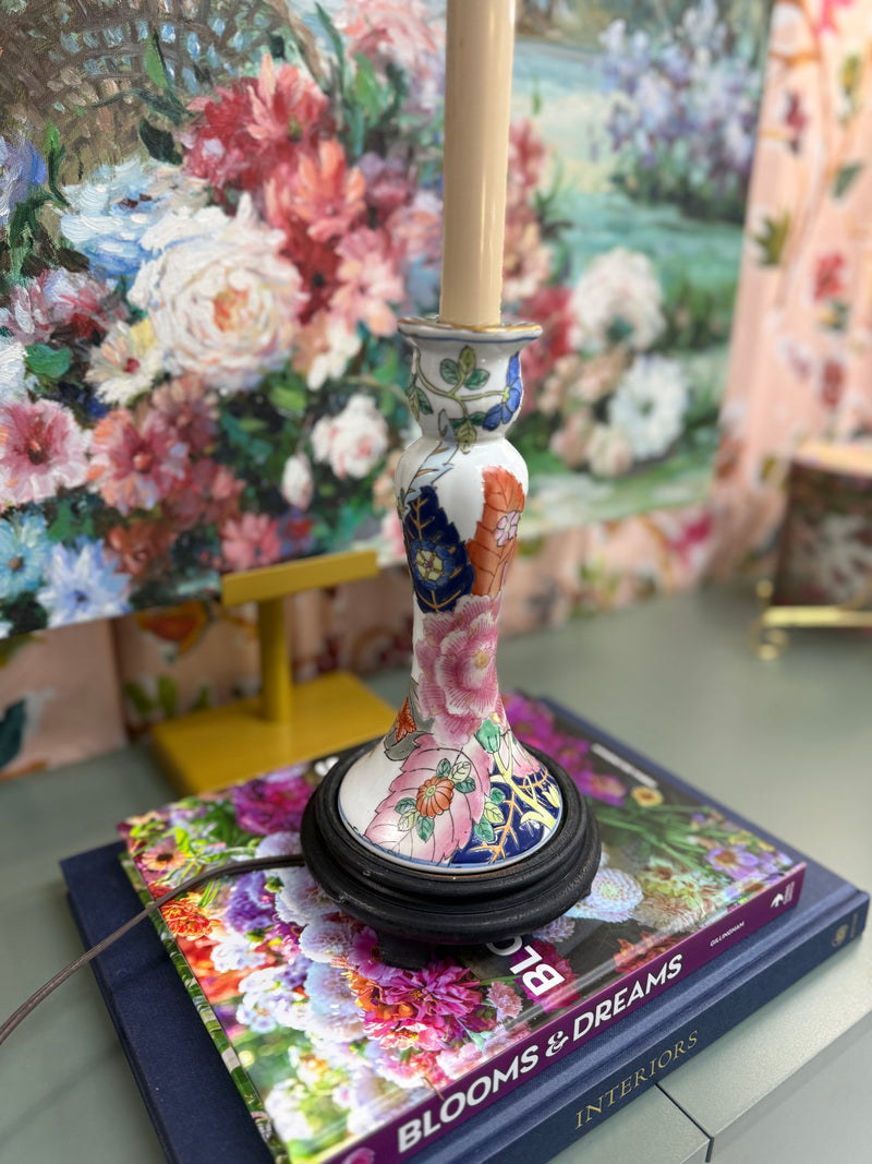 Tobacco Leaf Candlestick Lamp