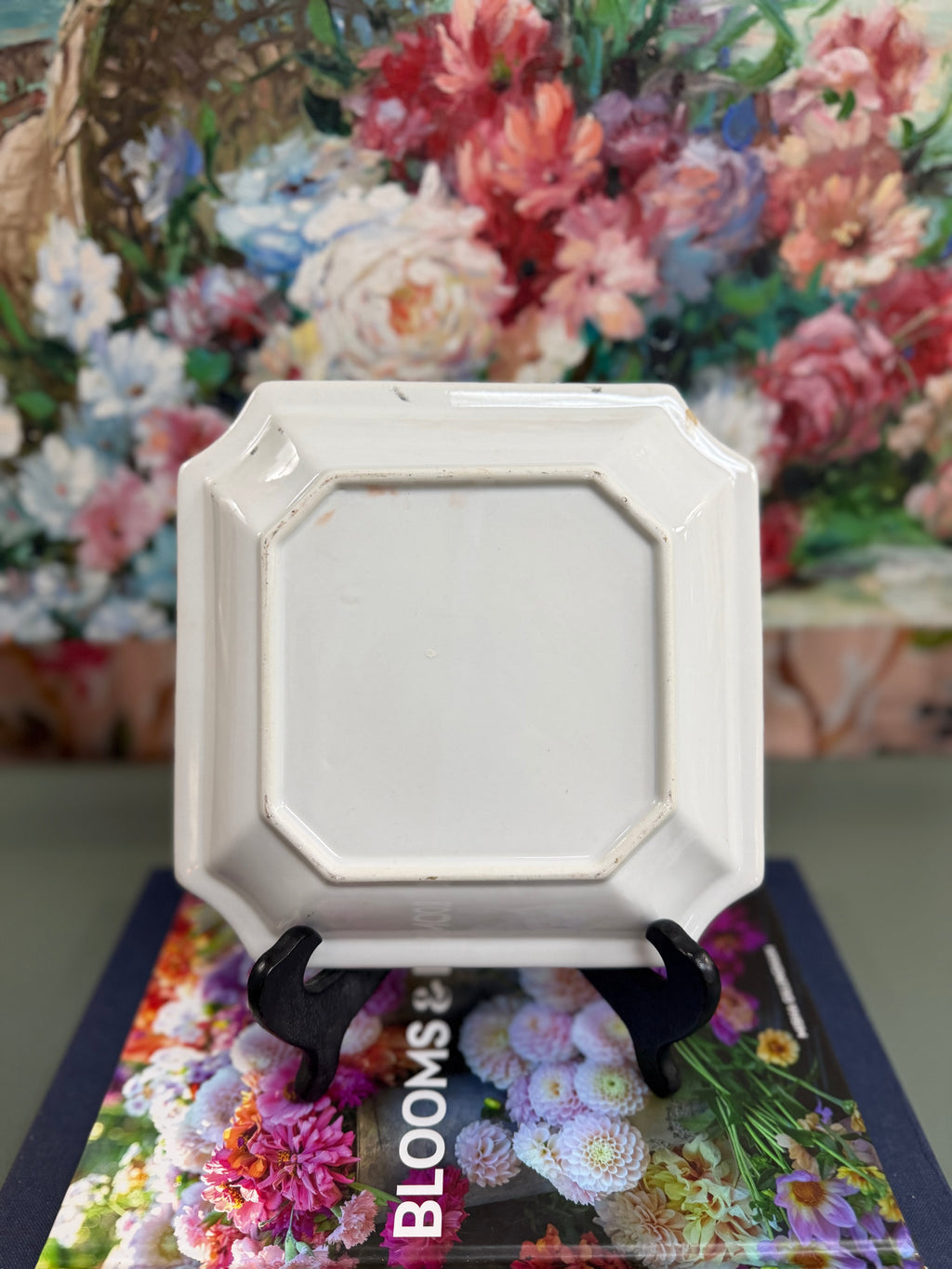 Vintage Rose Canton Square Trinket Dish