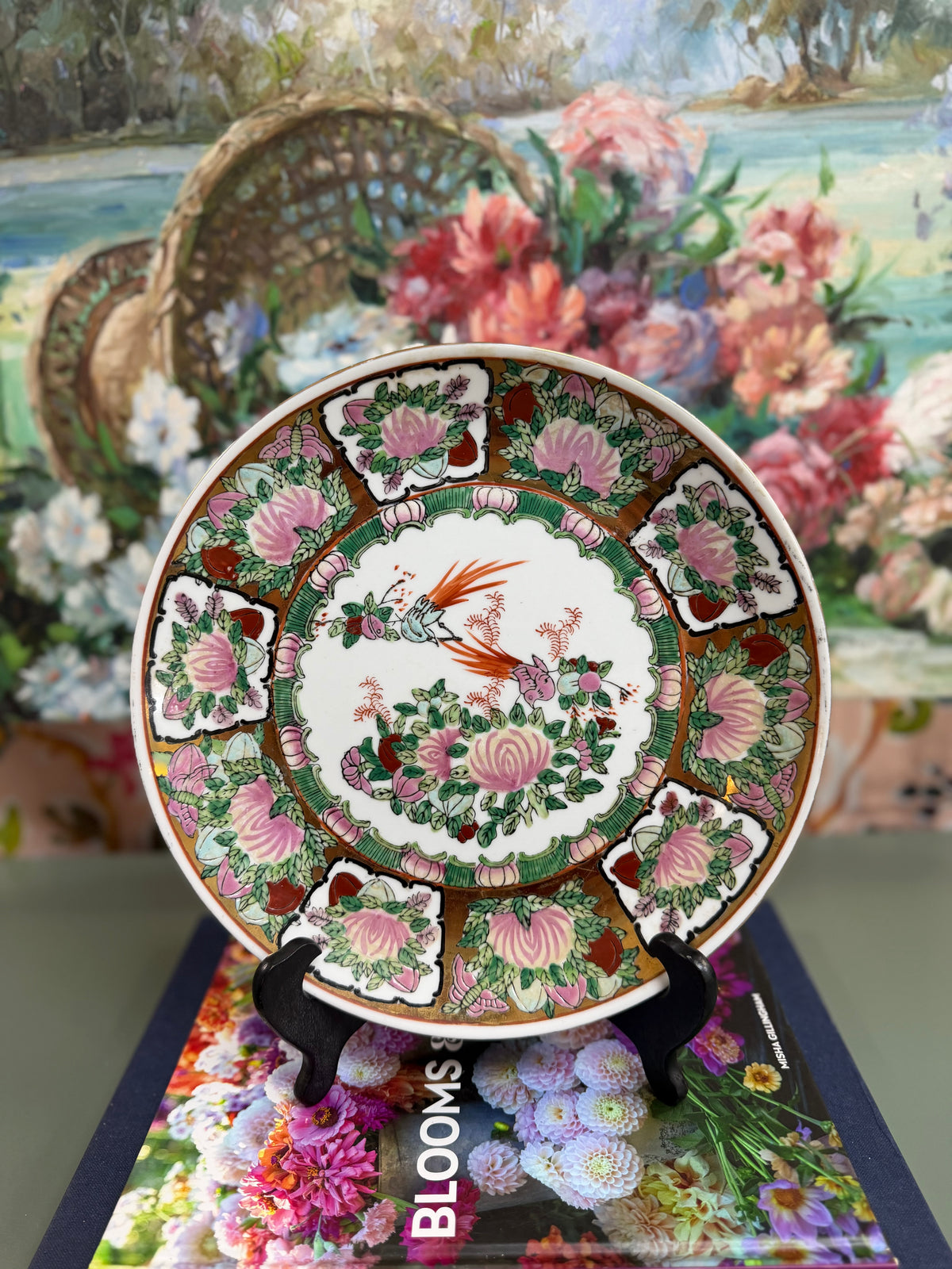 Vintage 10” Rose Canton Plate