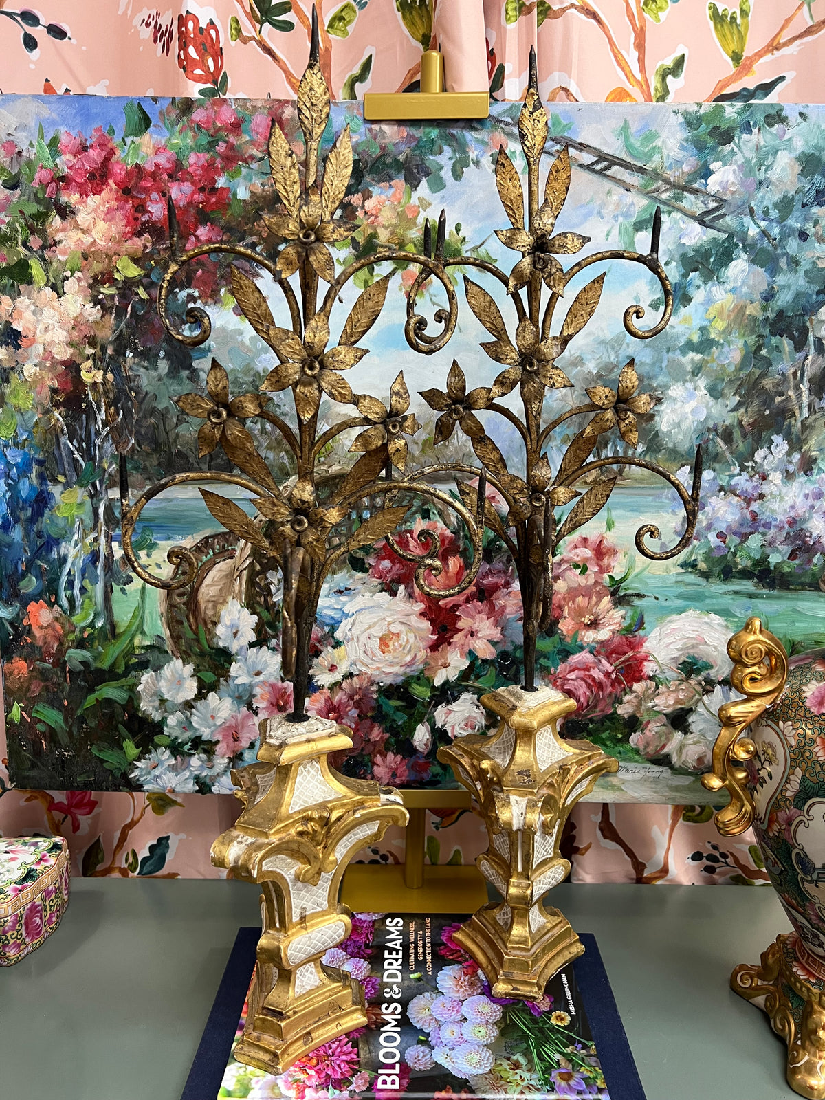 Pair of Florentine Candle Holders