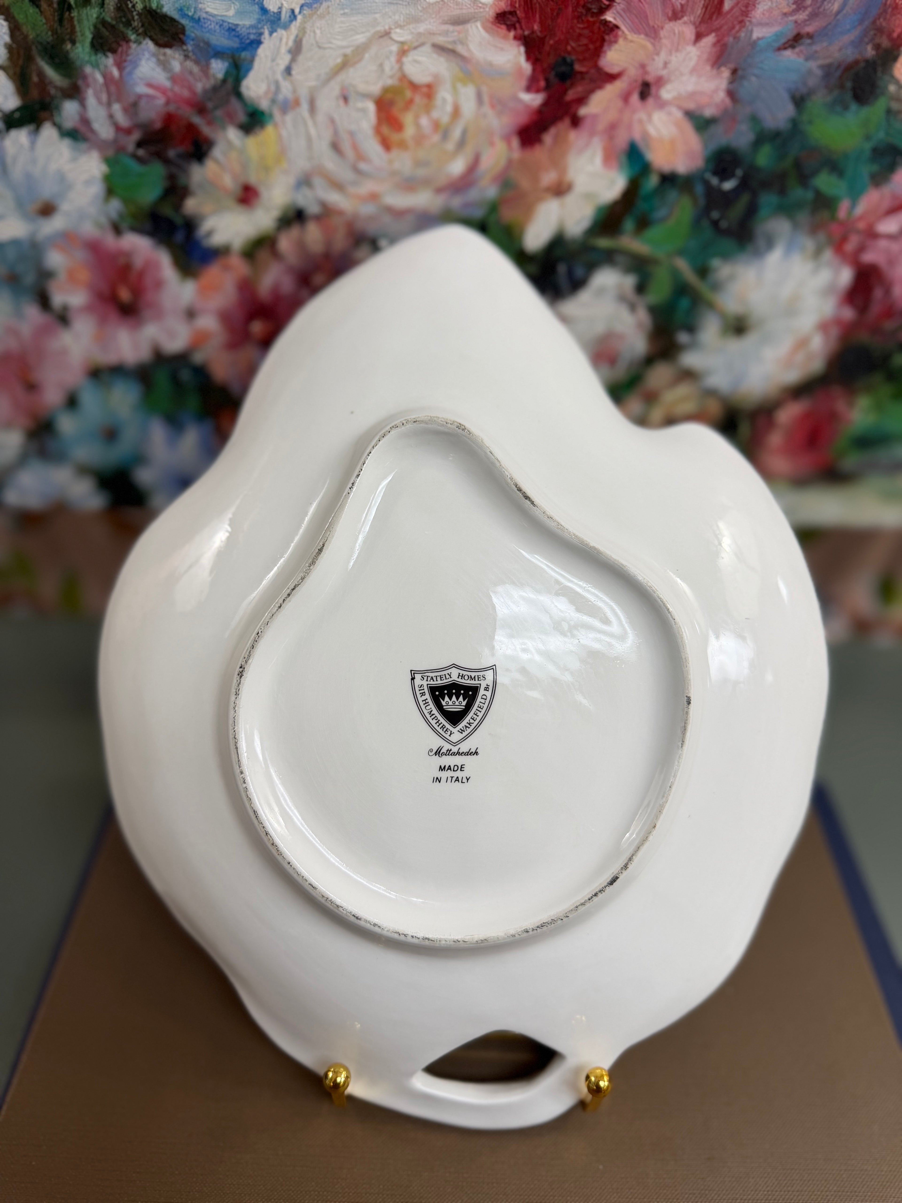 Mottahedah Leaf Butterfly Dish