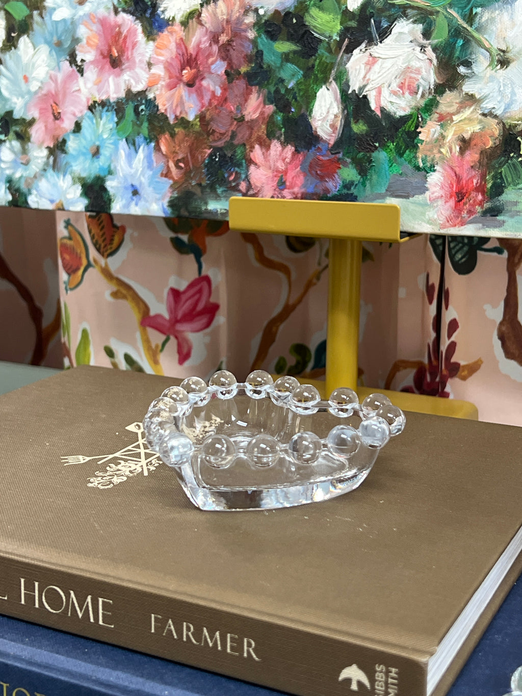 Small Bubble Glass Heart Trinket Dish