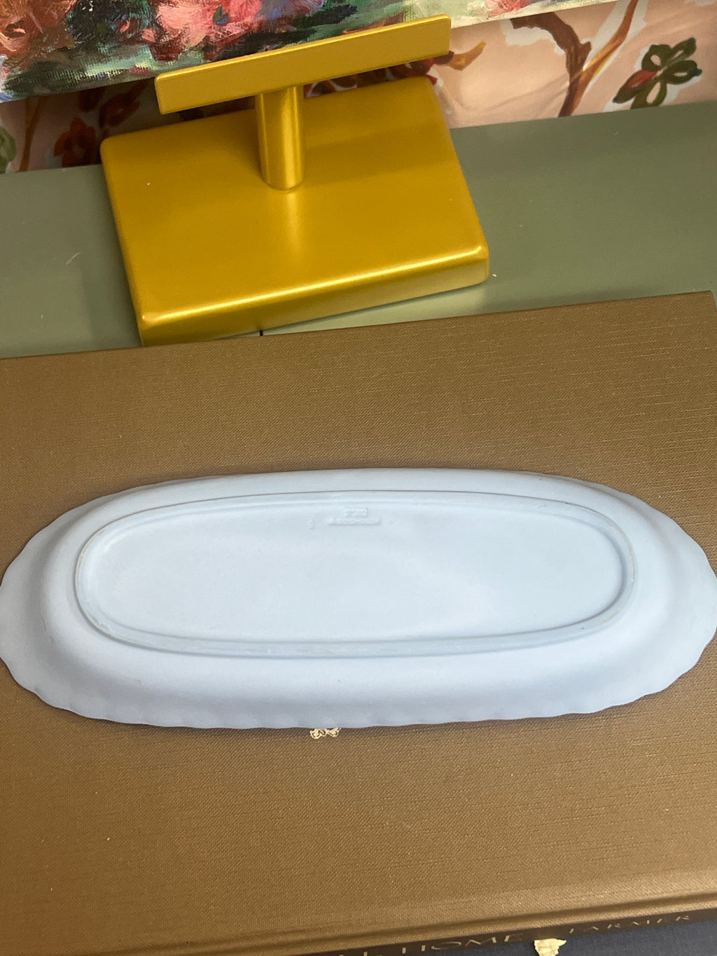 Blue Floral Wedgewood Tray
