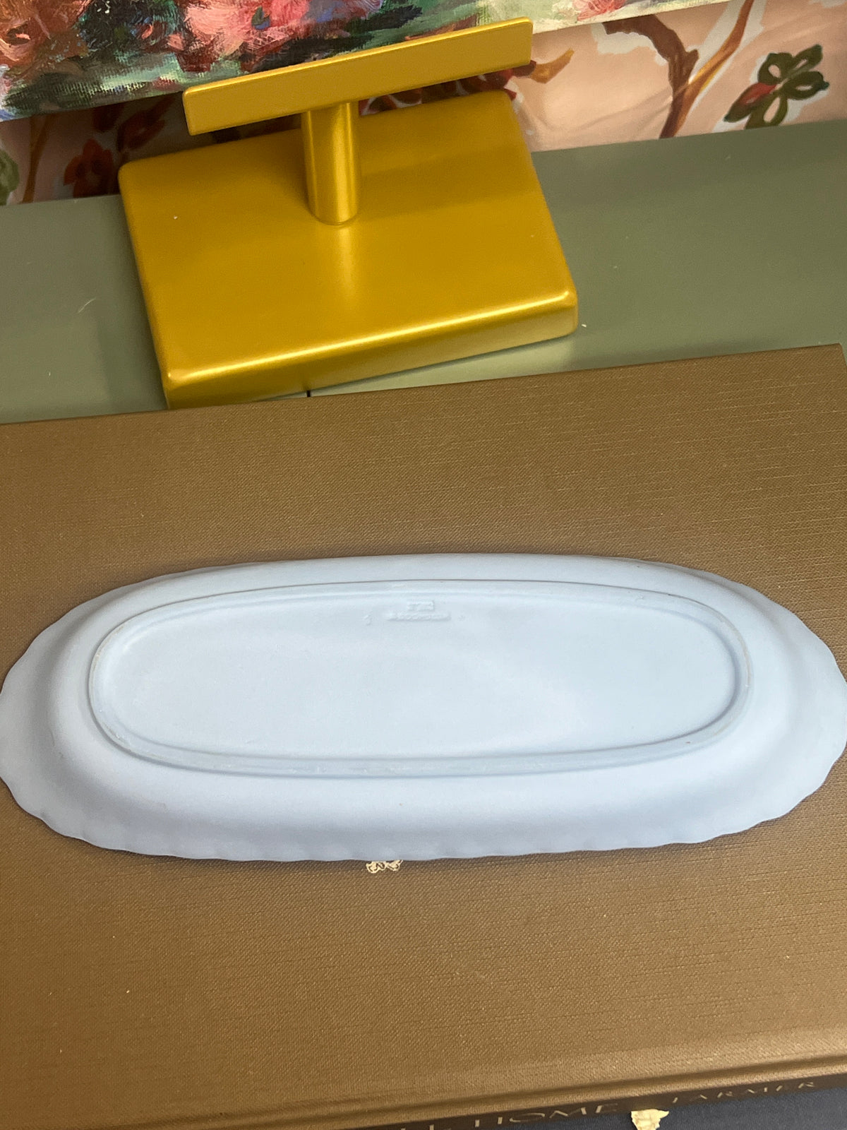 Blue Floral Wedgewood Tray
