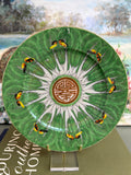 Antique Bok Choy Yellow Butterfly 8.5 inch Plate