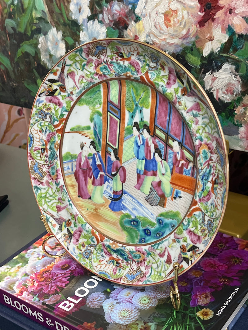 Antique Rose Mandarin Plate