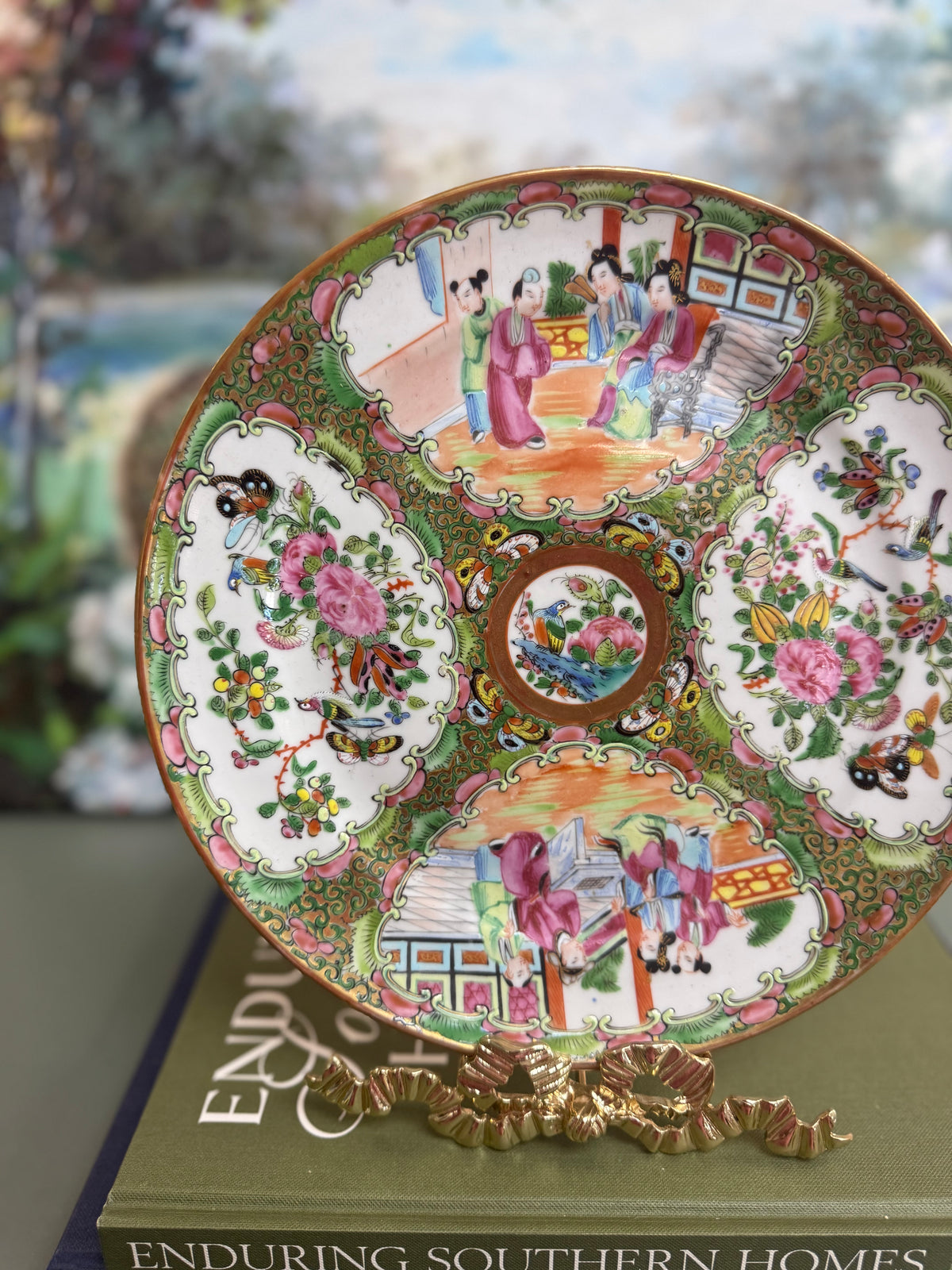 Antique Rose Medallion Dinner Plate