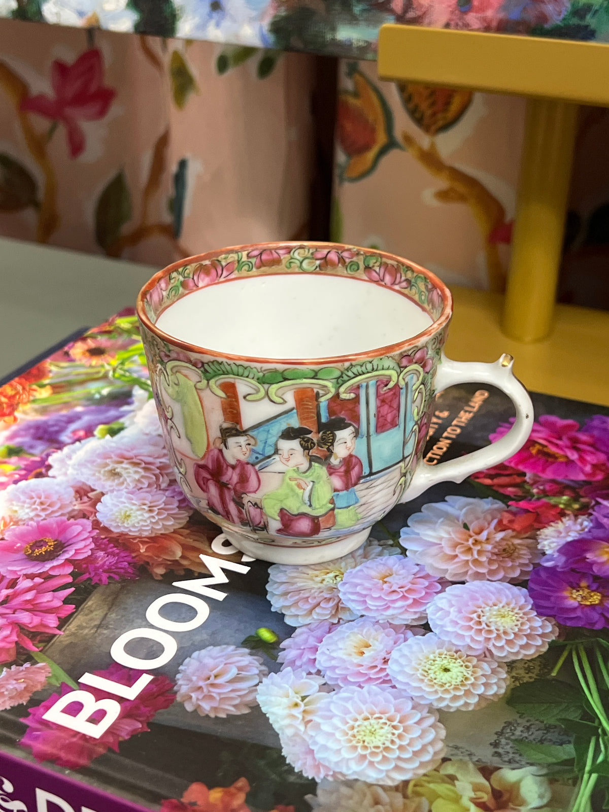 Antique Rose Medallion Tea Cup
