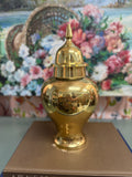 Large Brass Temple Jar