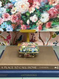 Cloissone Floral Trinket Box