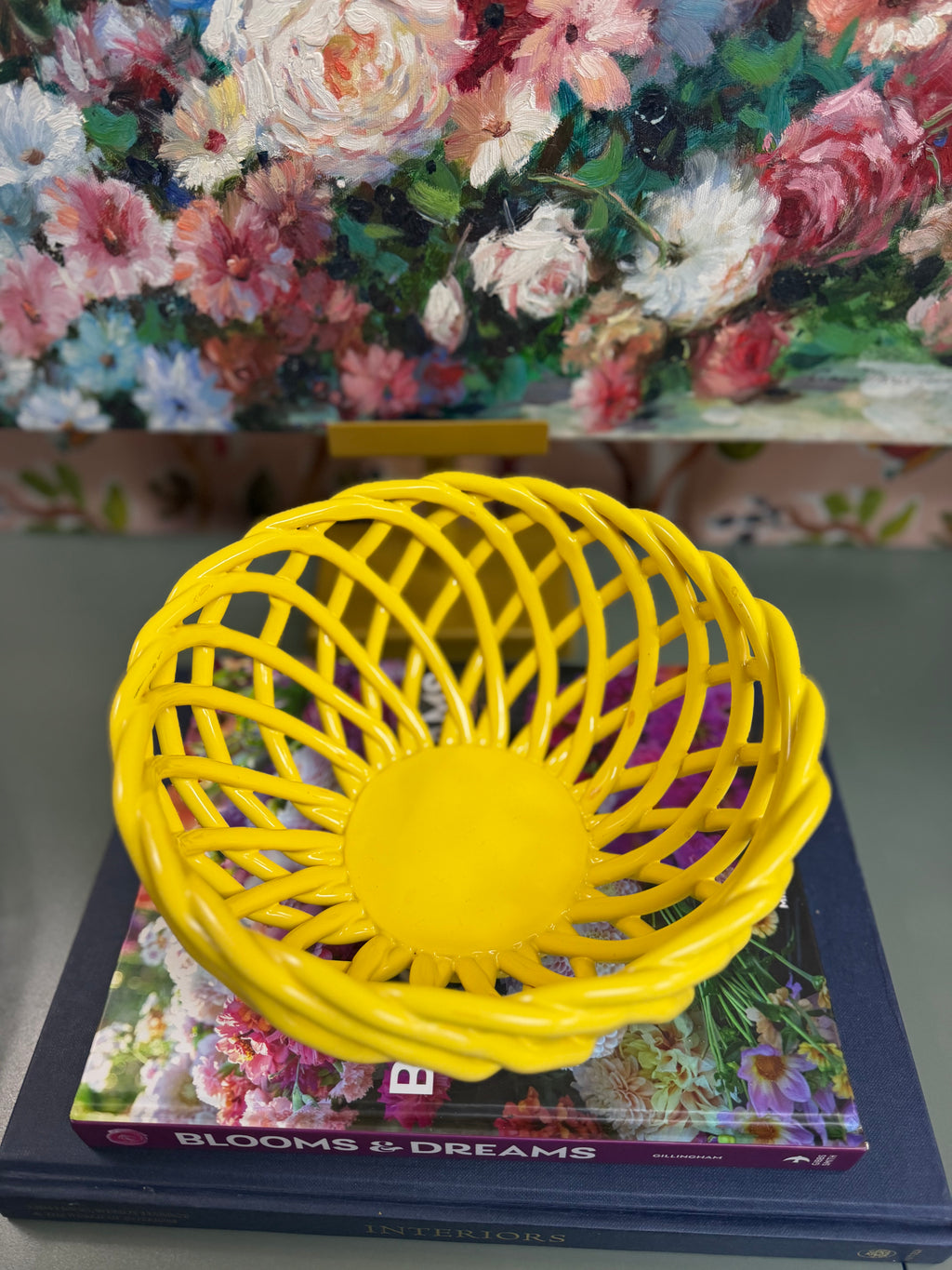 Yellow Lattice Bowl
