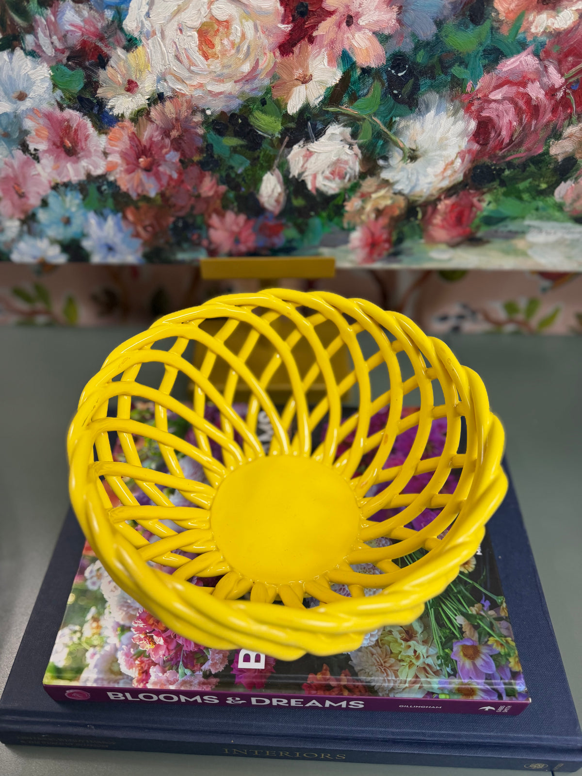 Yellow Lattice Bowl