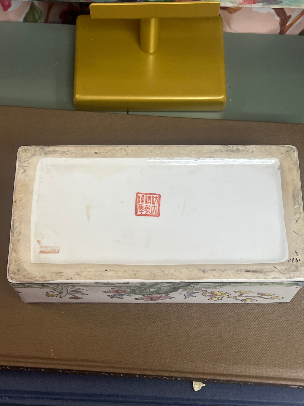 Floral White Dresser Box