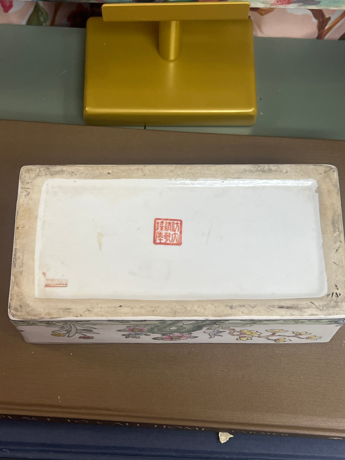 Floral White Dresser Box