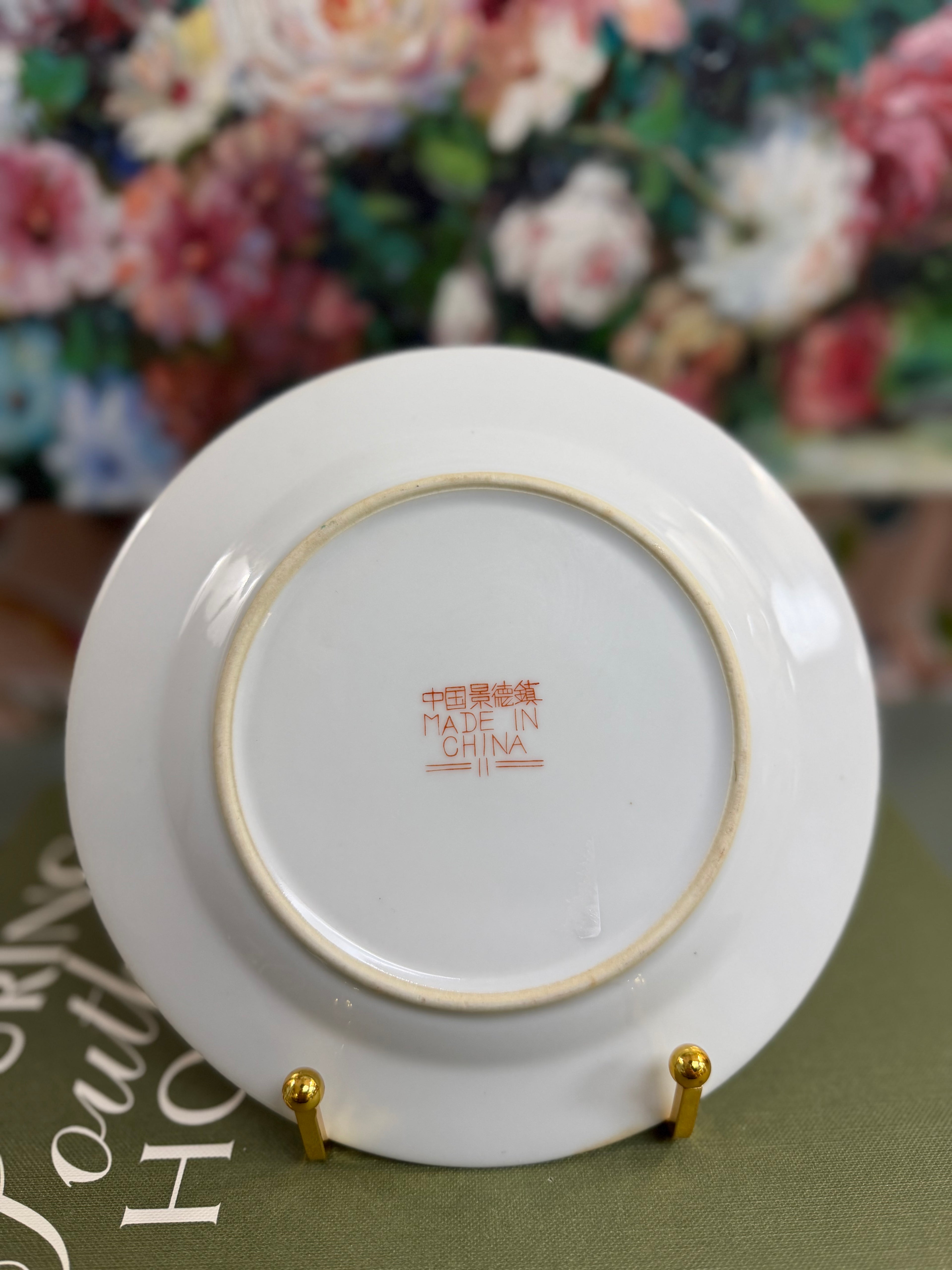 White Butterfly Plate
