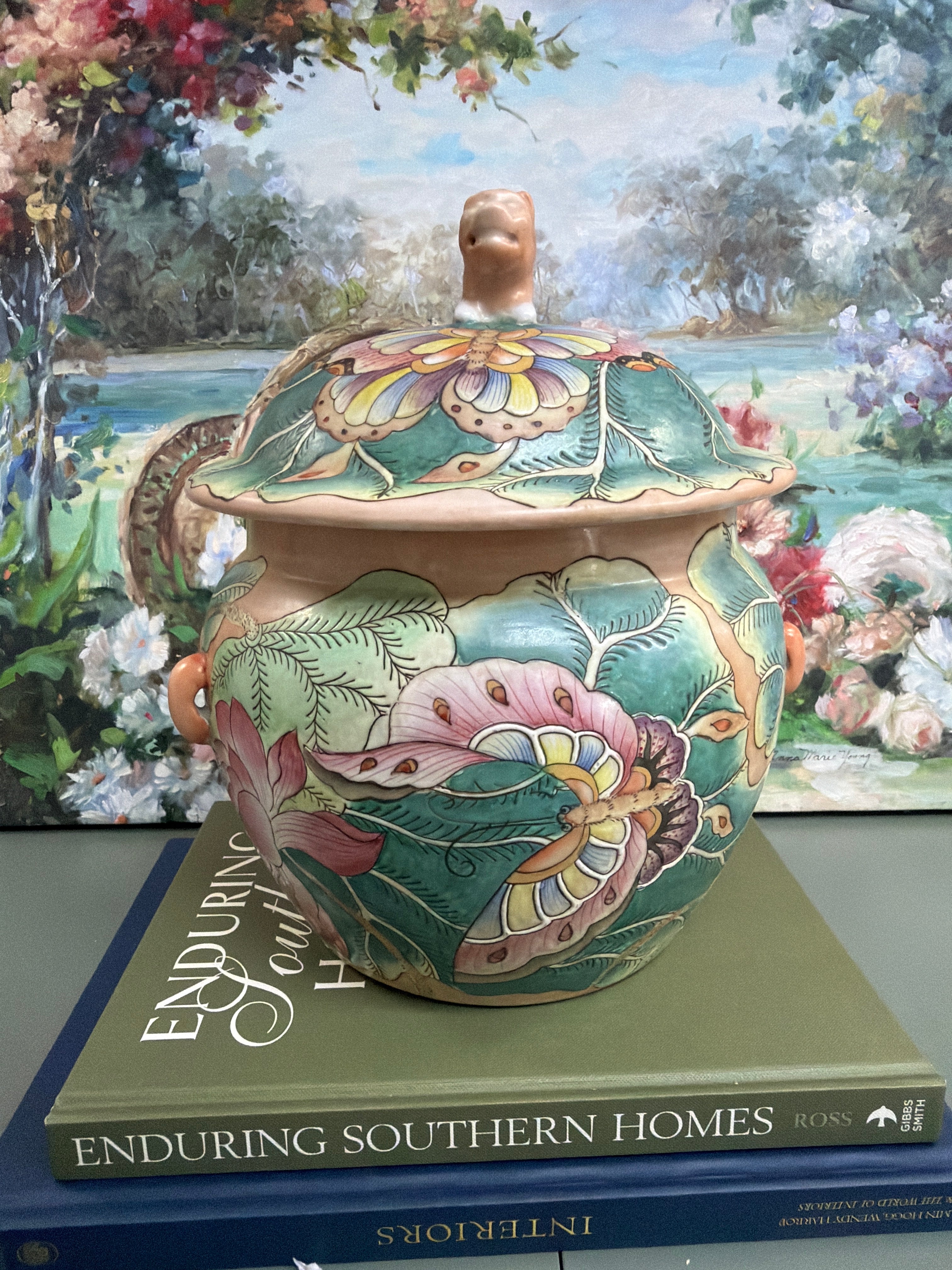 Bok Choy Lidded Jar