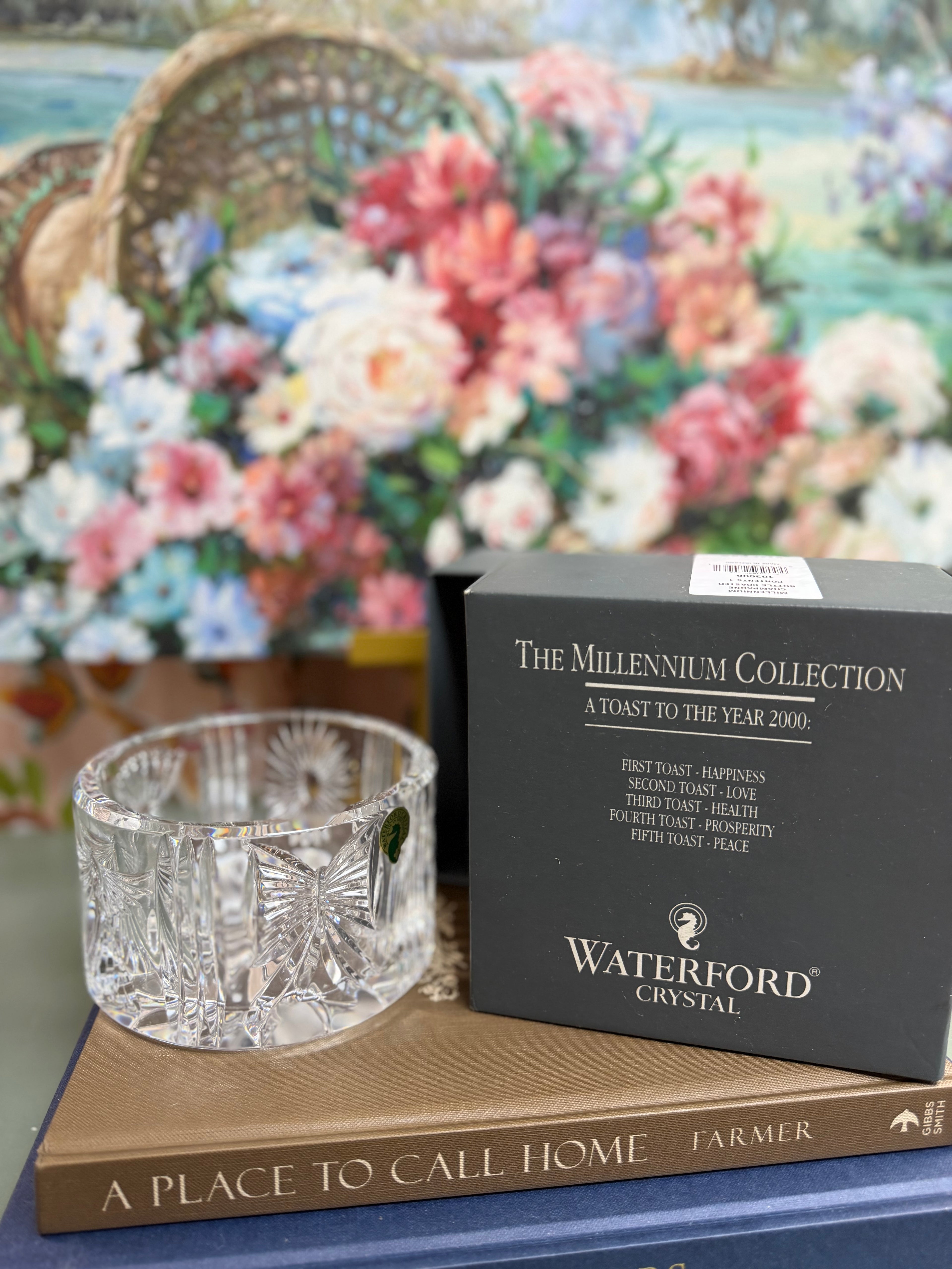 Waterford Crystal Champagne Bottle Coaster w/ Original Box
