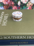 White Floral Hat Limoges Box