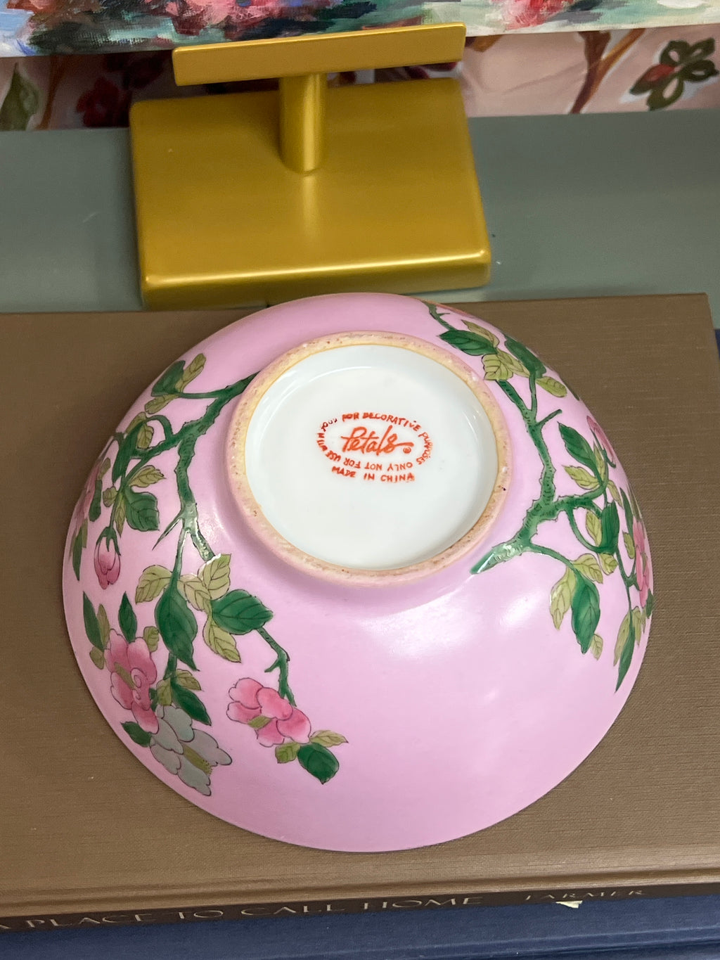 Pink Floral Bowl