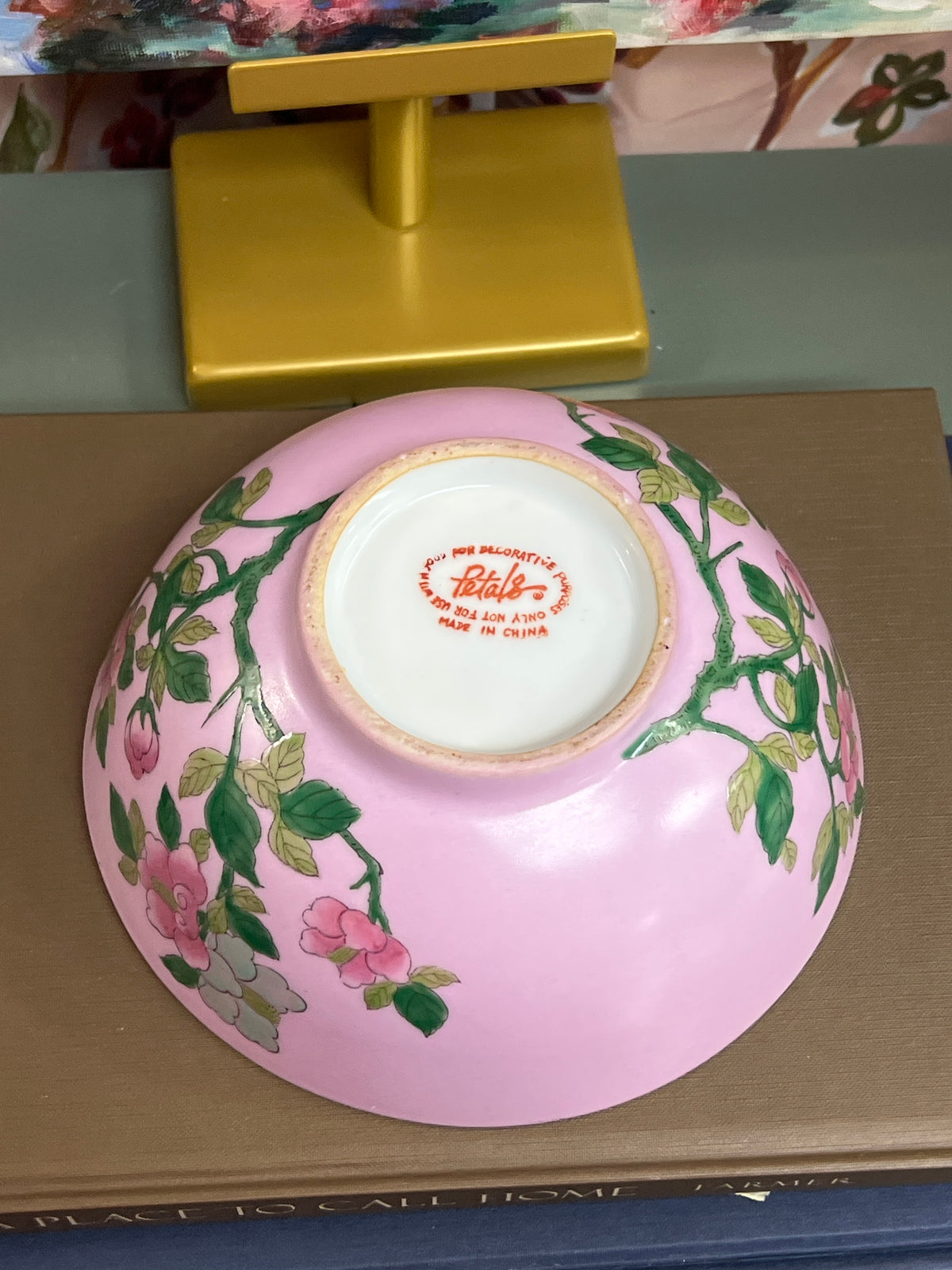 Pink Floral Bowl