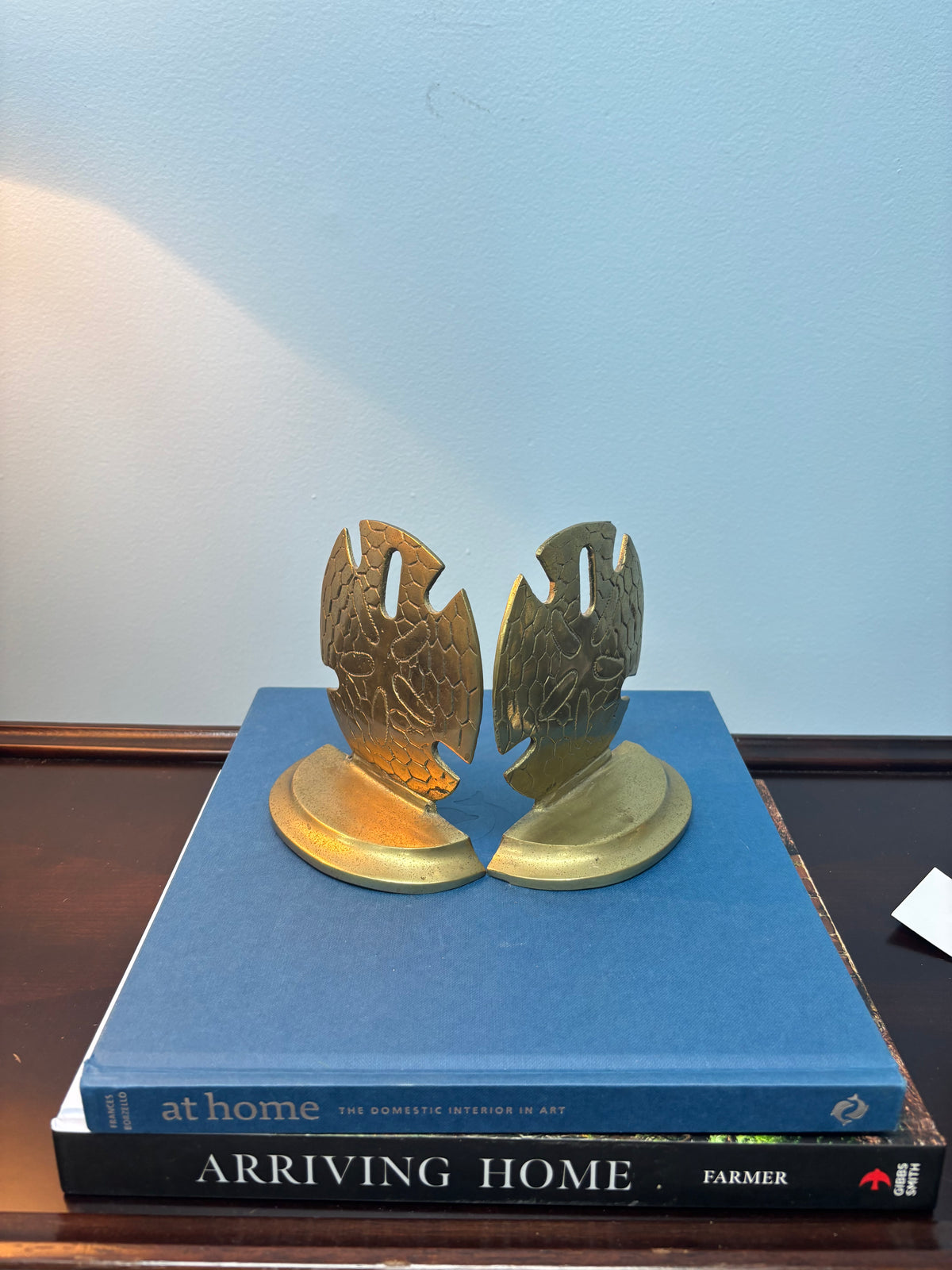 Brass Sand Dollar Bookends