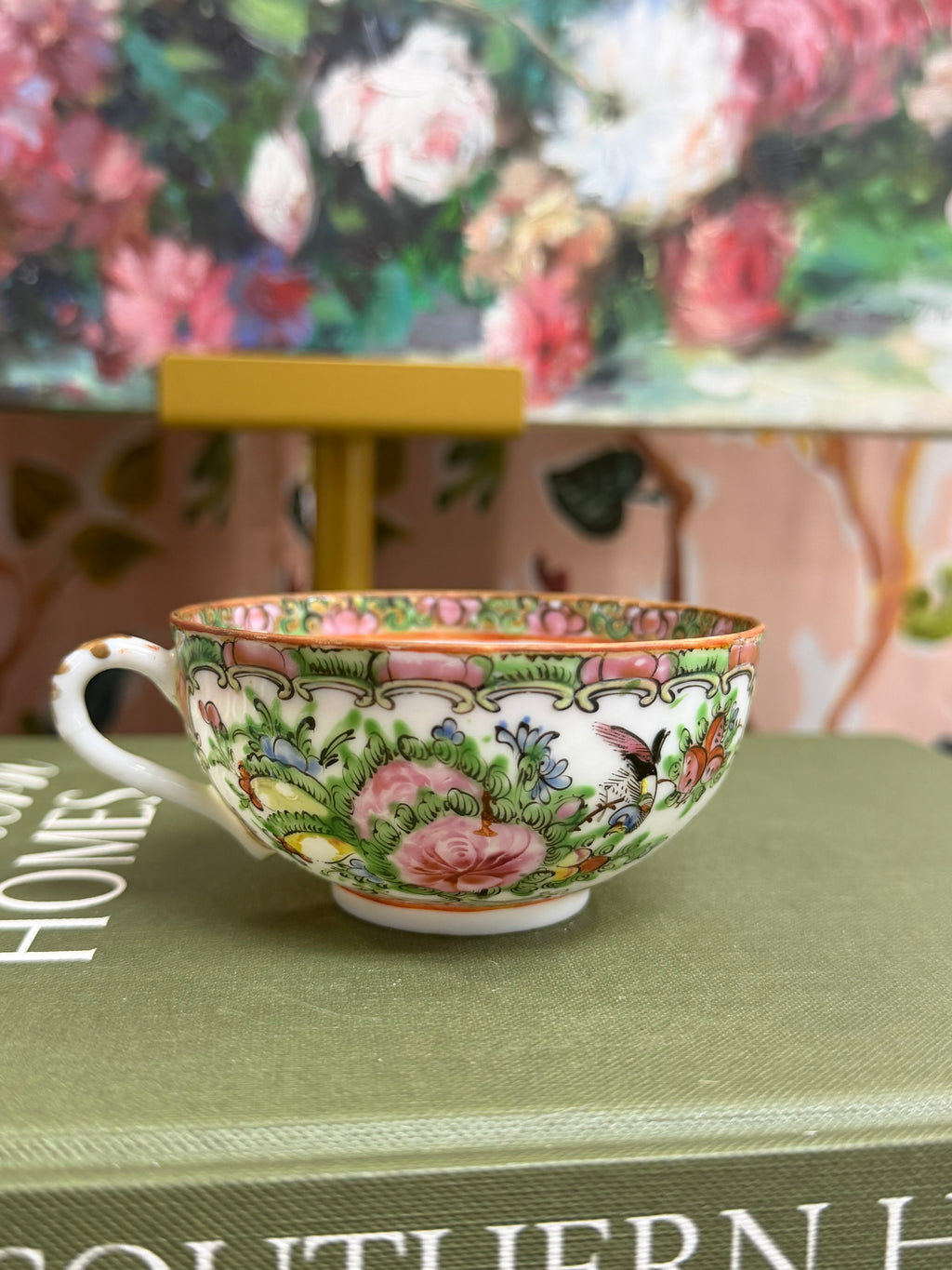 Antique Rose Medallion Teacup