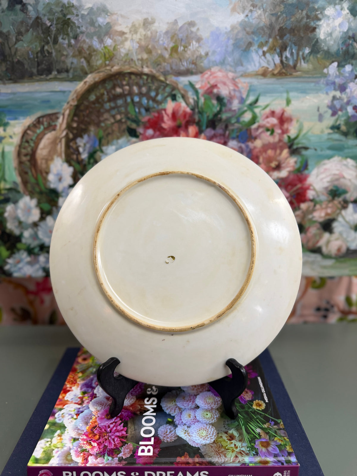 Vintage 12” Rose Canton Plate