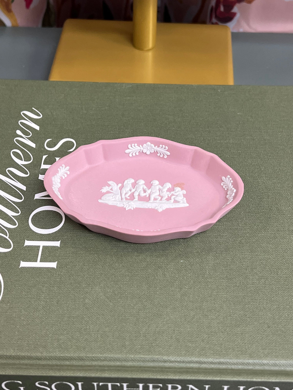 Pink Wedgwood Pen Dish