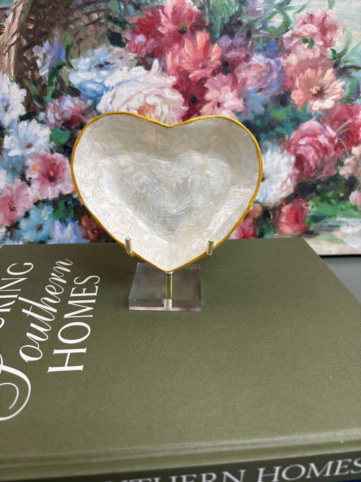 Capiz Heart Shaped Bowl