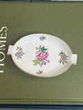Pink Floral Herend Tray