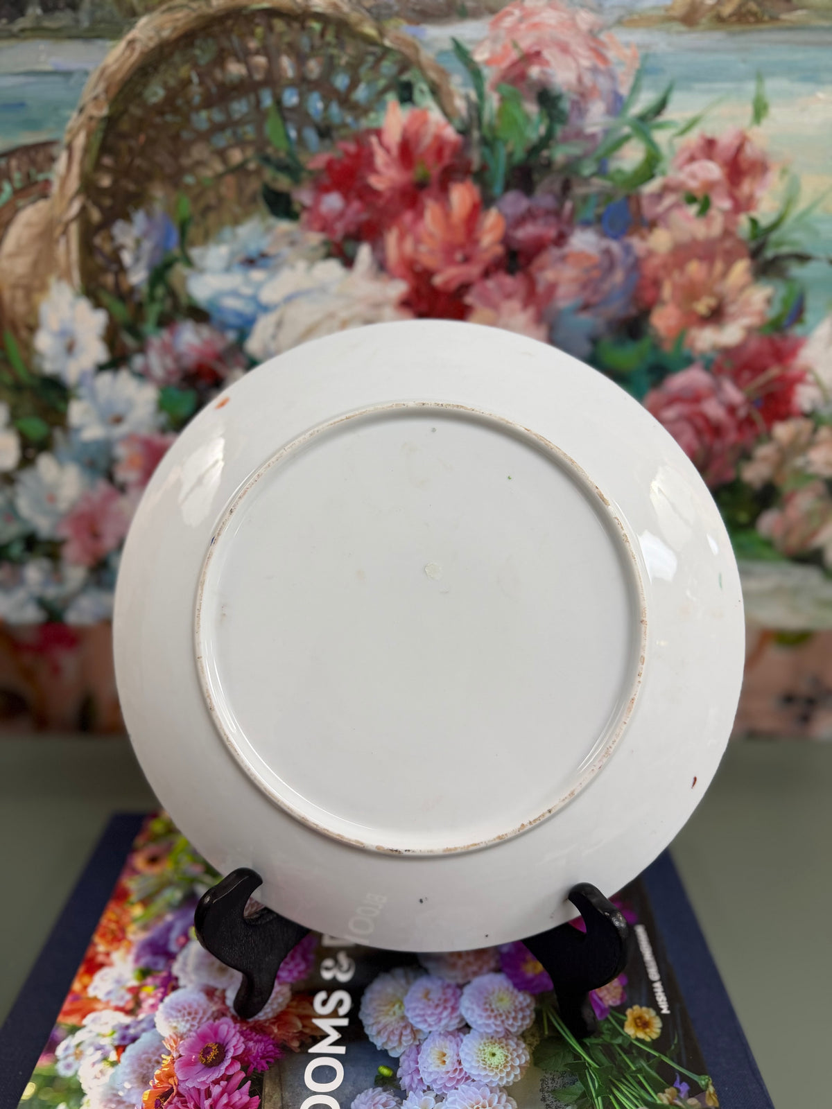 Vintage 10” Rose Medallion Plate