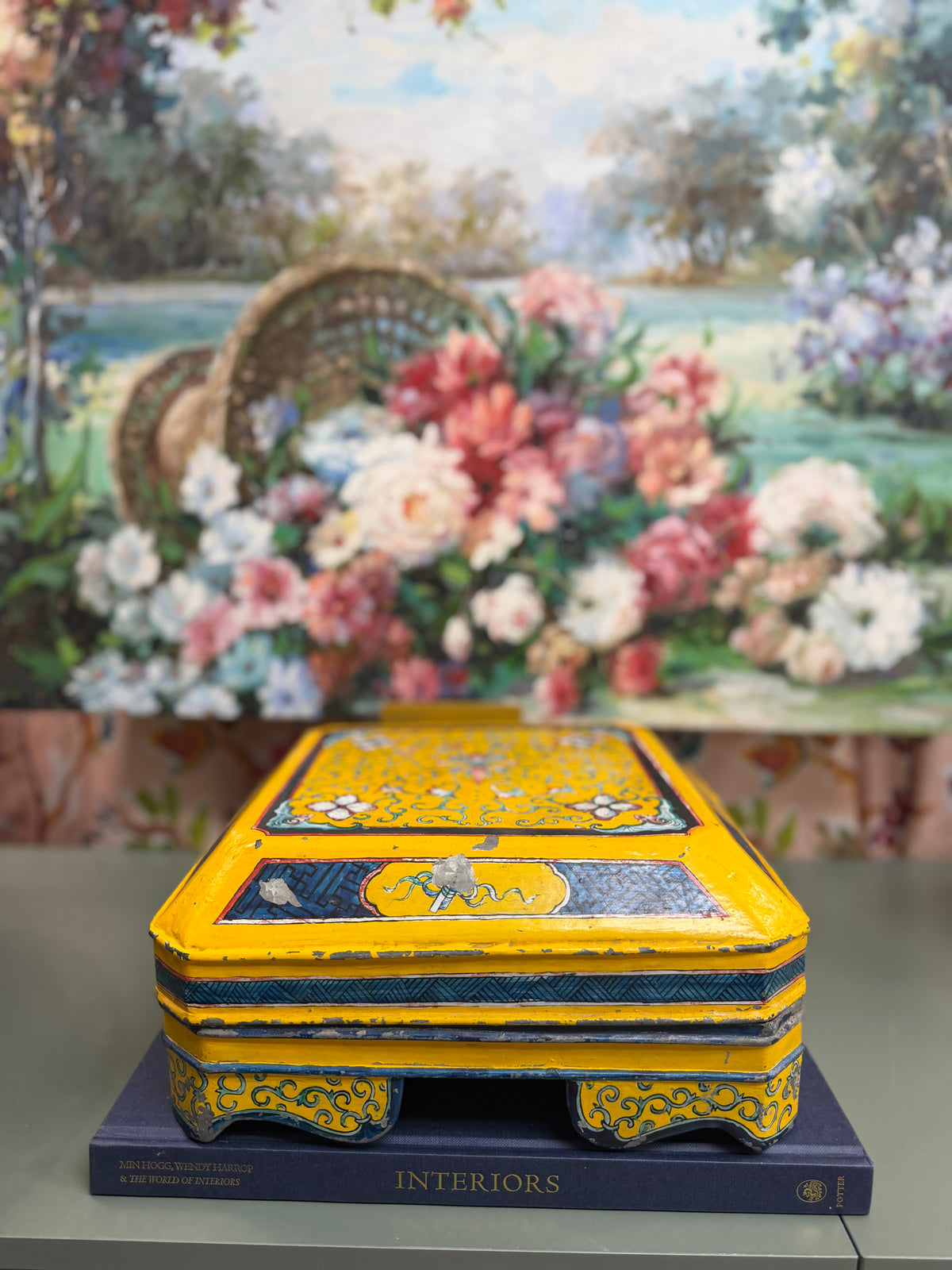 Antique Rose Medallion Sweet Meat Box