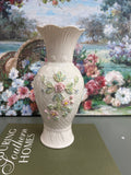Scalloped Floral Slender Vase
