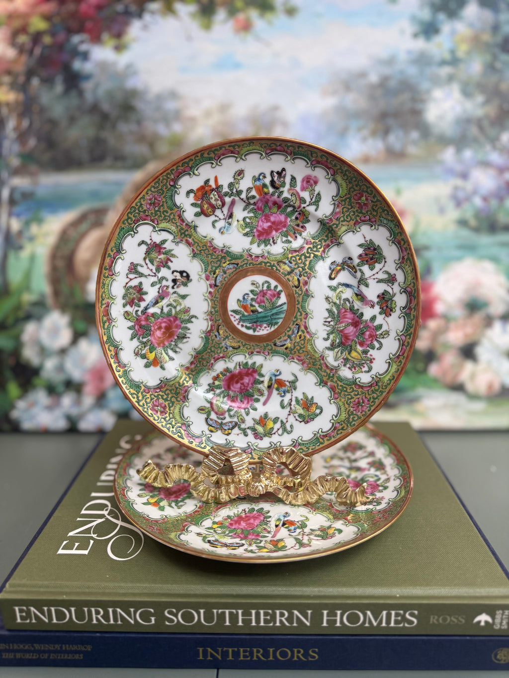 Antique Rose Canton Plate