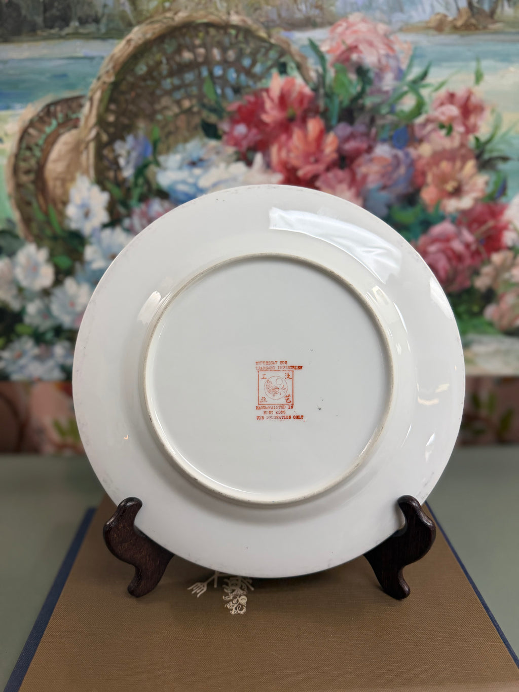 10” Vintage Rose Canton Plate