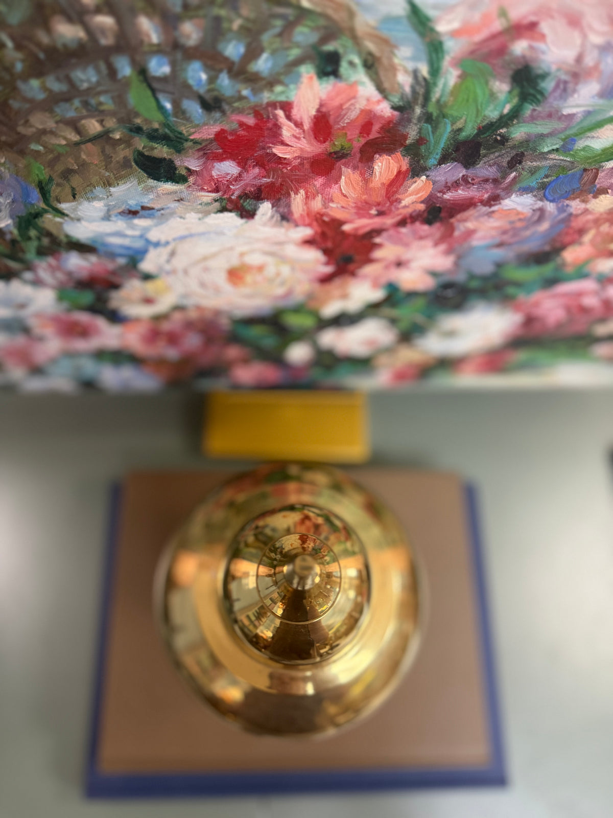 Large Brass Temple Jar