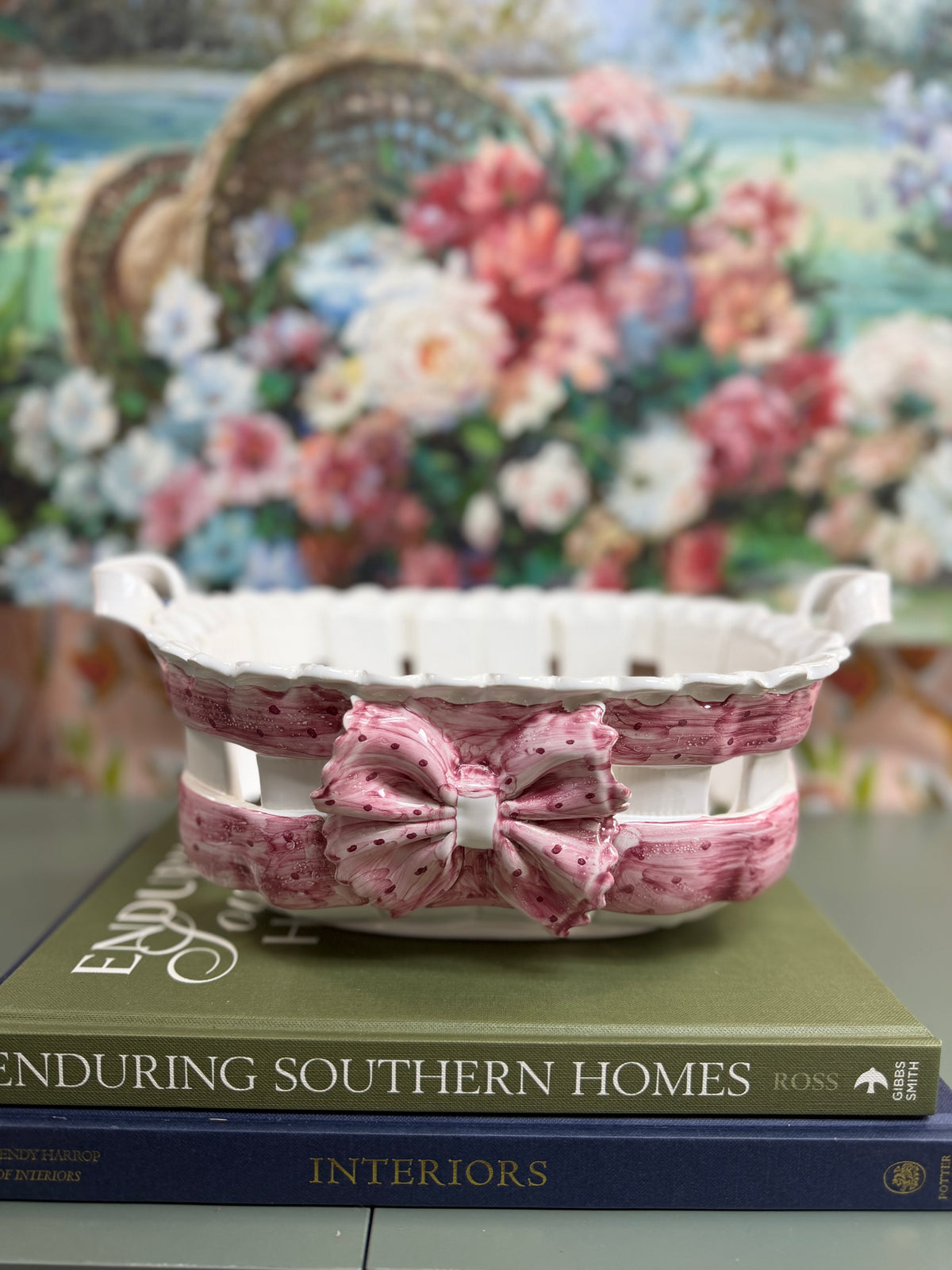 Large Pink Bow “Made In Portugal” Basket