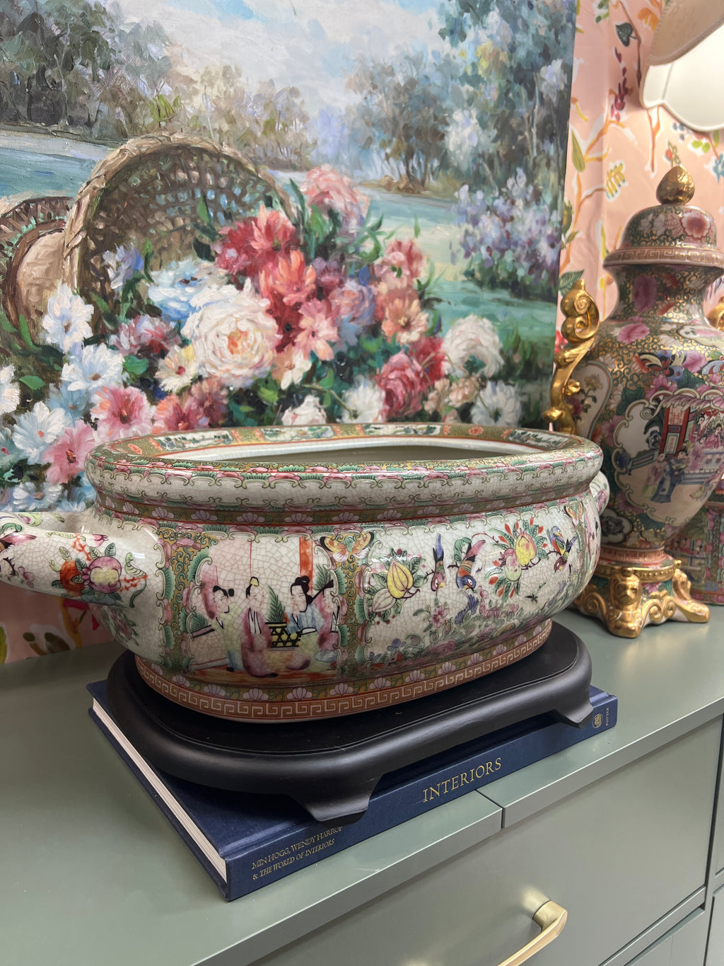 New Rose Medallion Foot Bath
