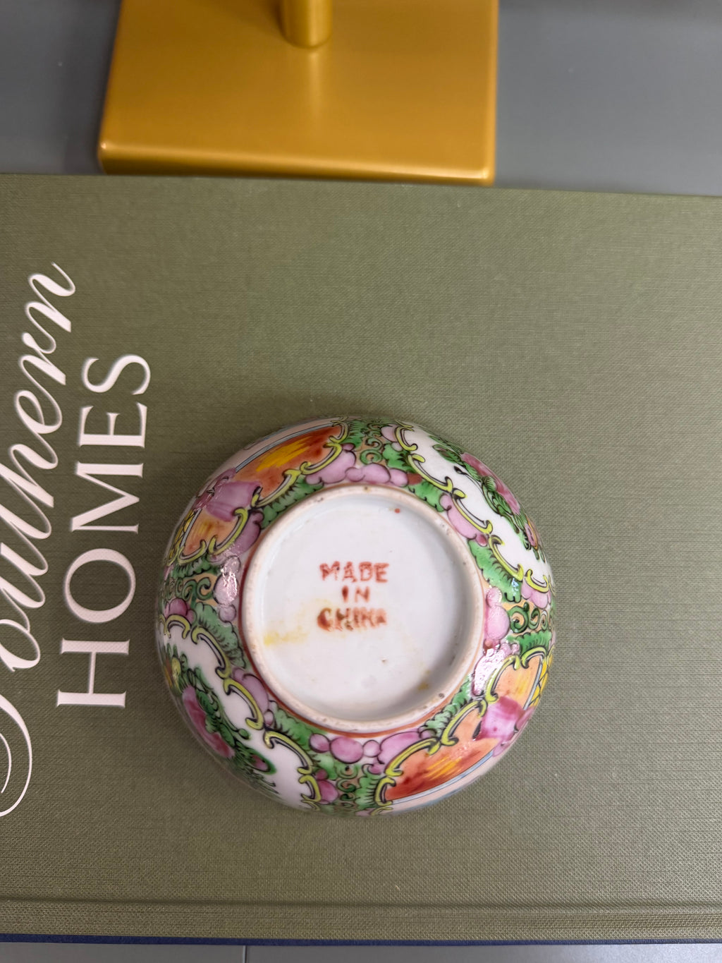 4.5” Vintage Rose Medallion Rice Bowl