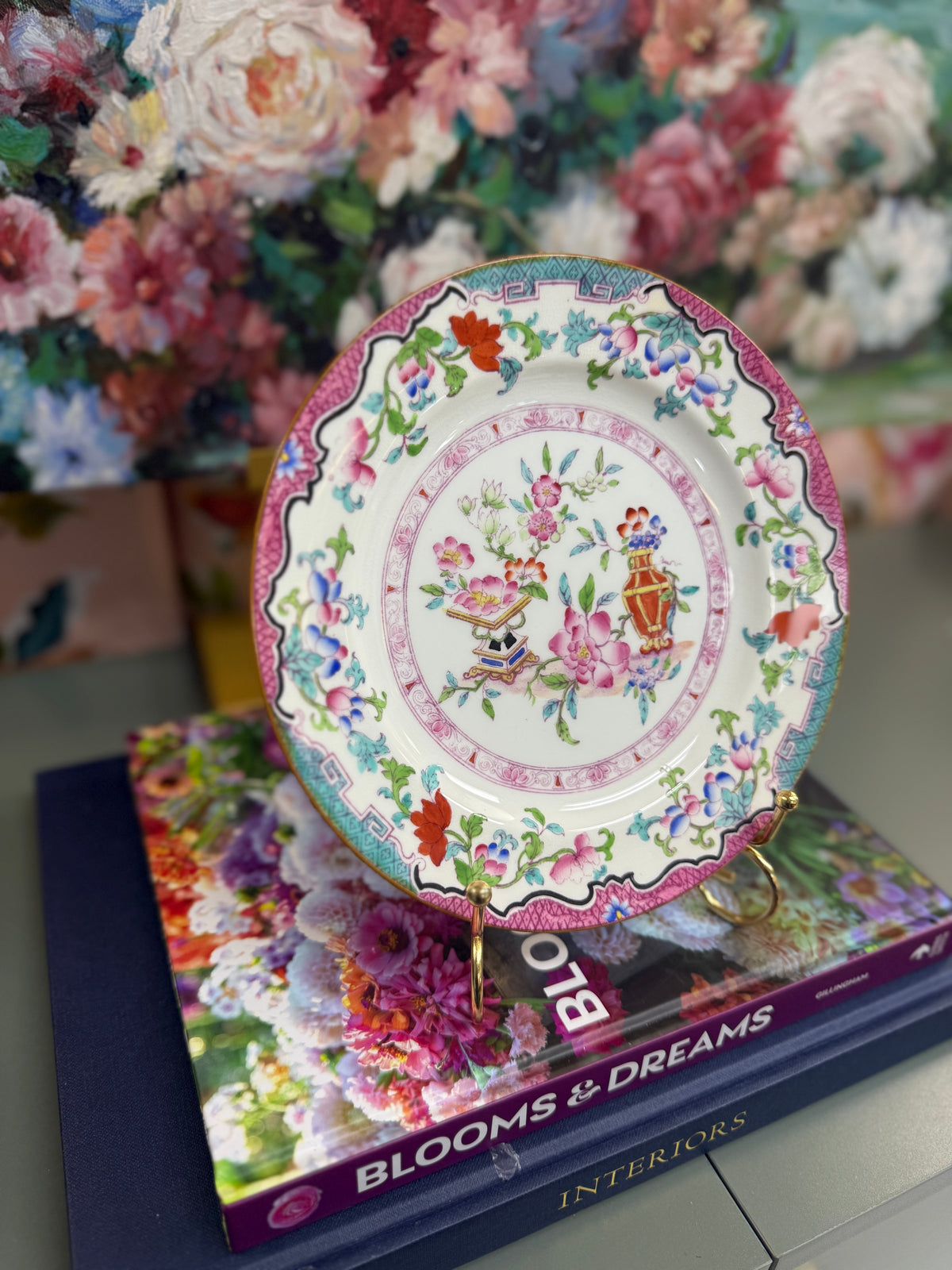 Antique Pink Minton Poonah Pink Pattern