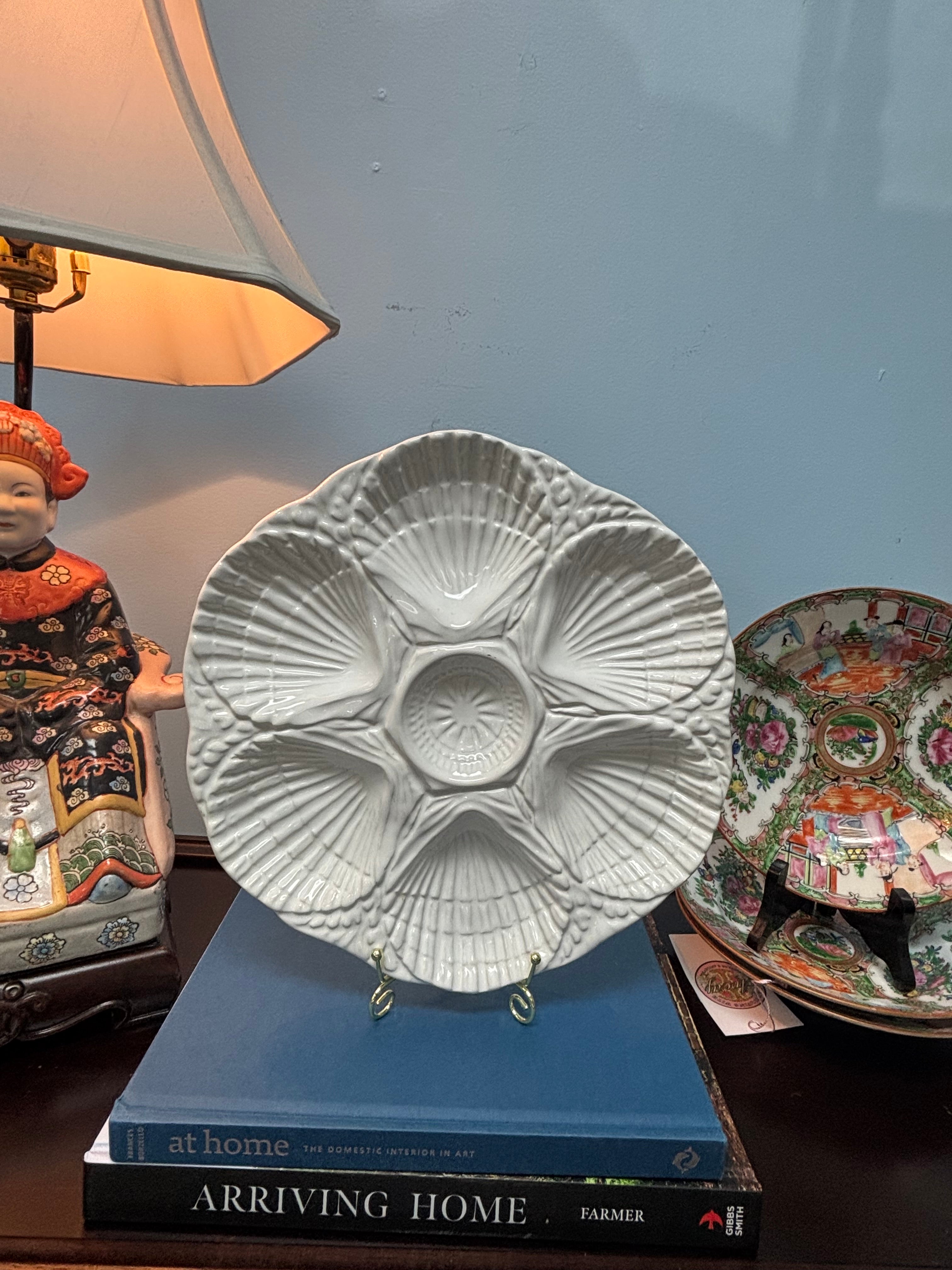 White French Oyster Plate