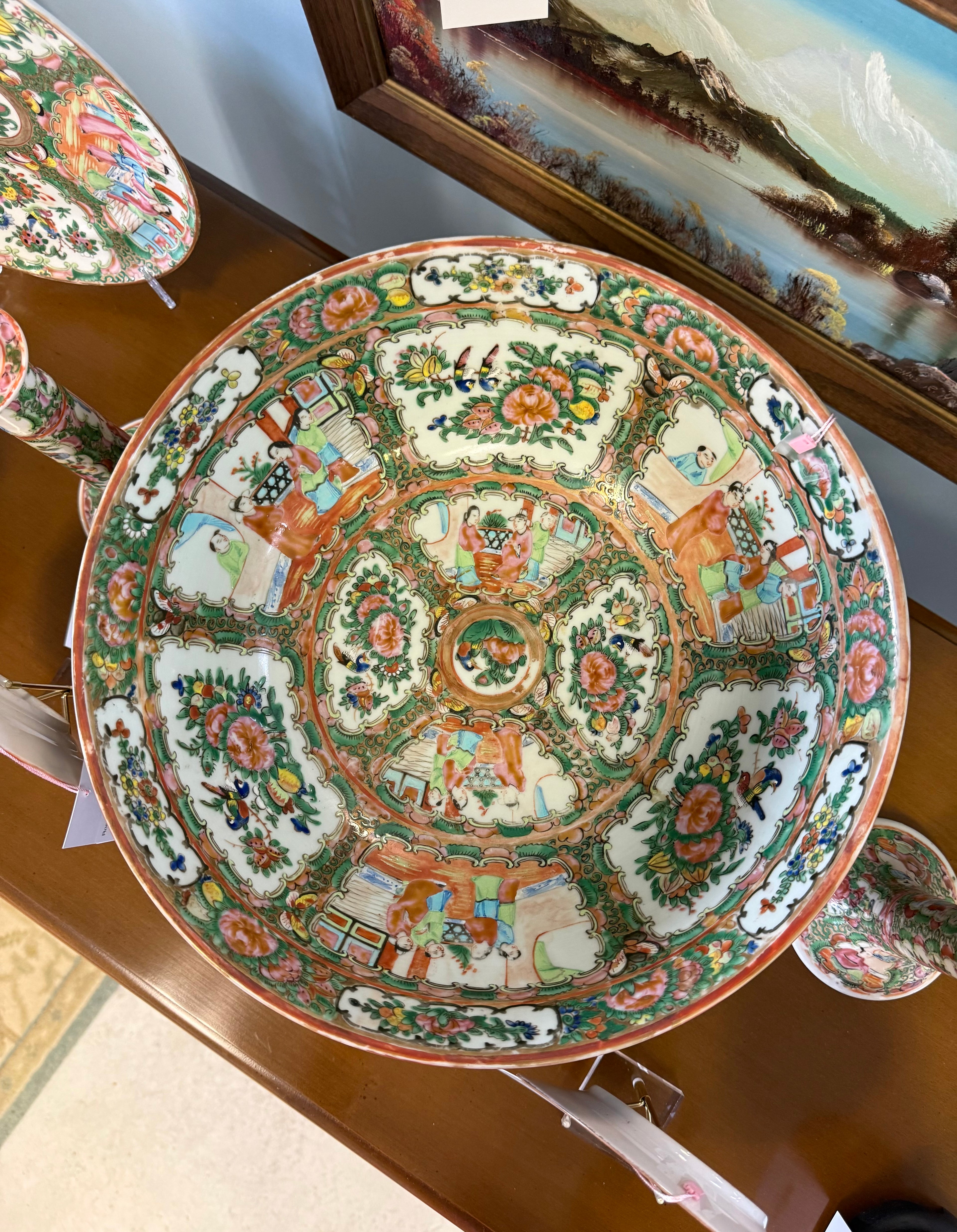 13.25 Antique Rose Medallion Bowl