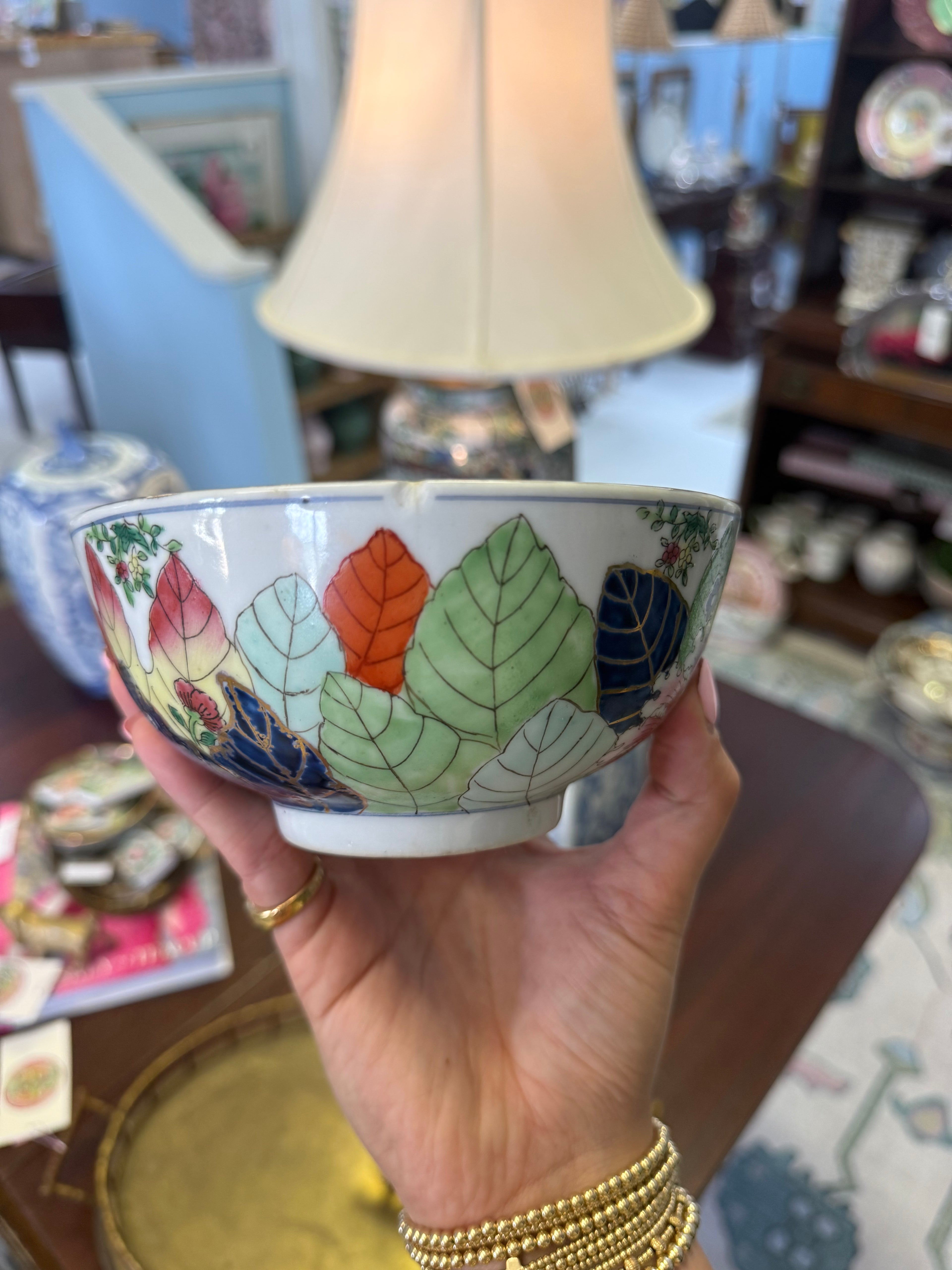 Tobacco Leaf Bowl AS IS