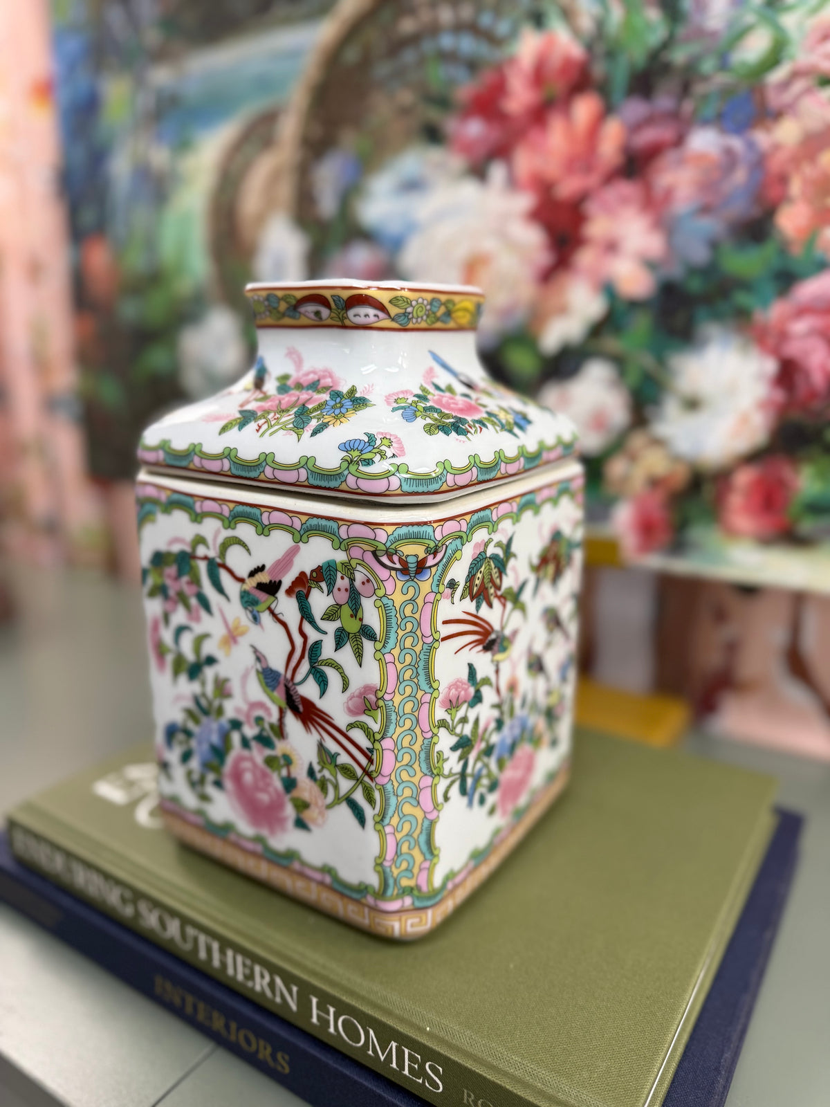 New Rose Canton Tissue Box