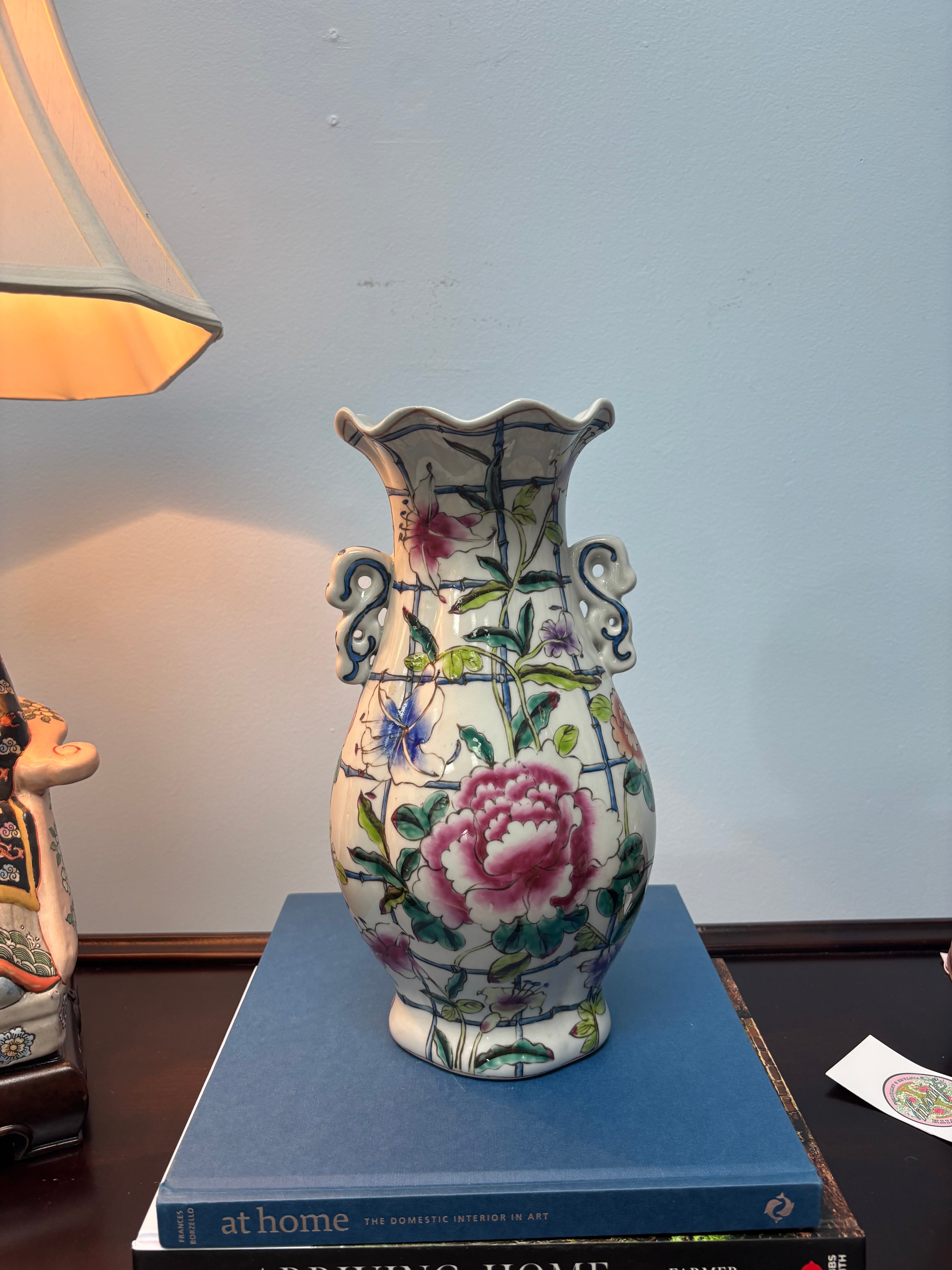 Floral Handled Vase
