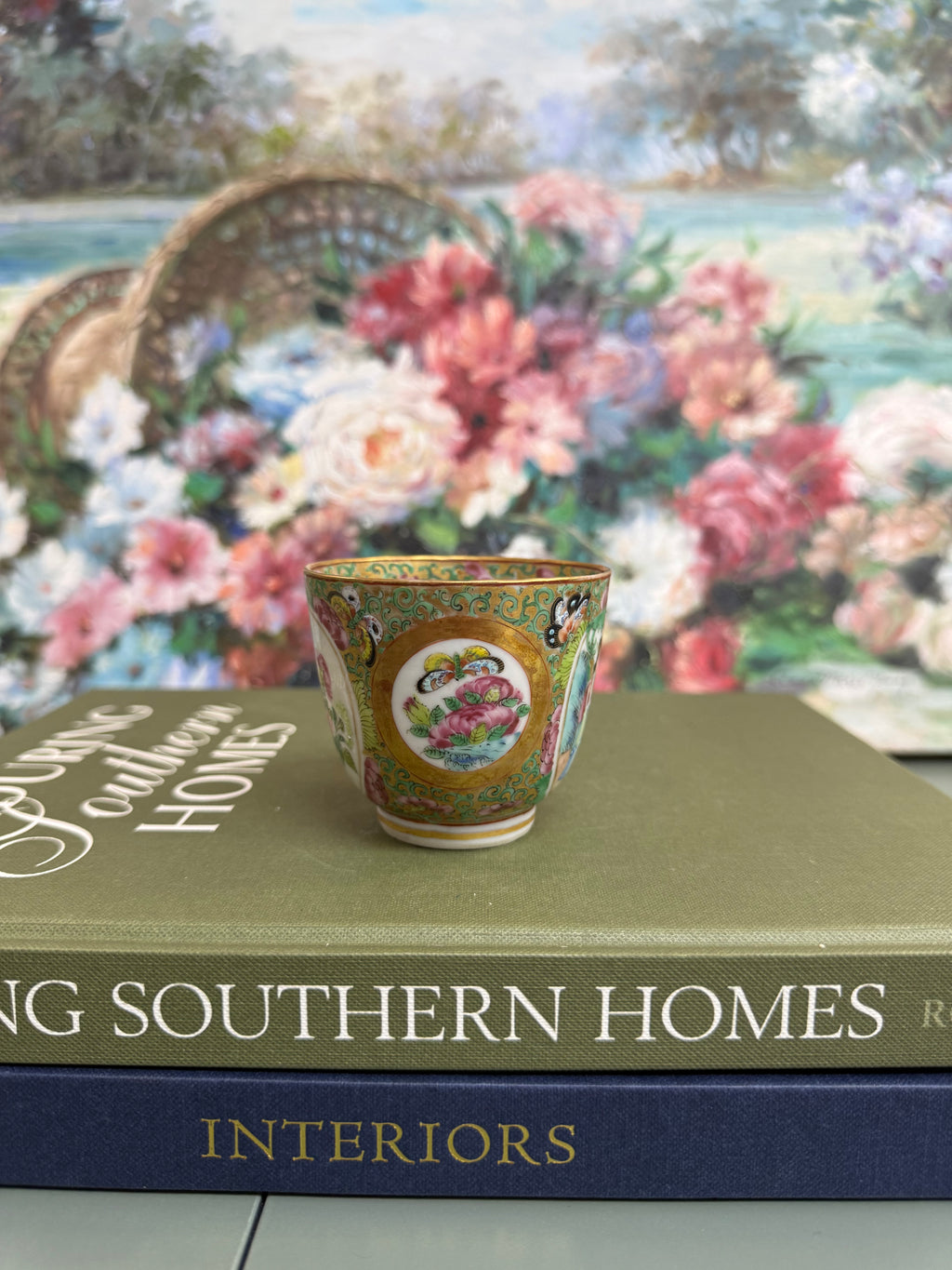 Antique Rose Medallion Teacup