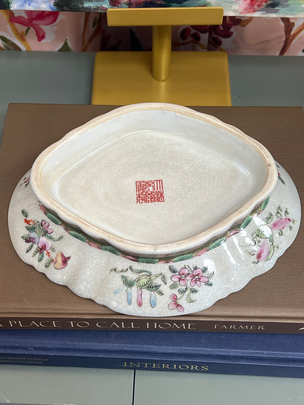 New Rose Canton Pedestal Dish
