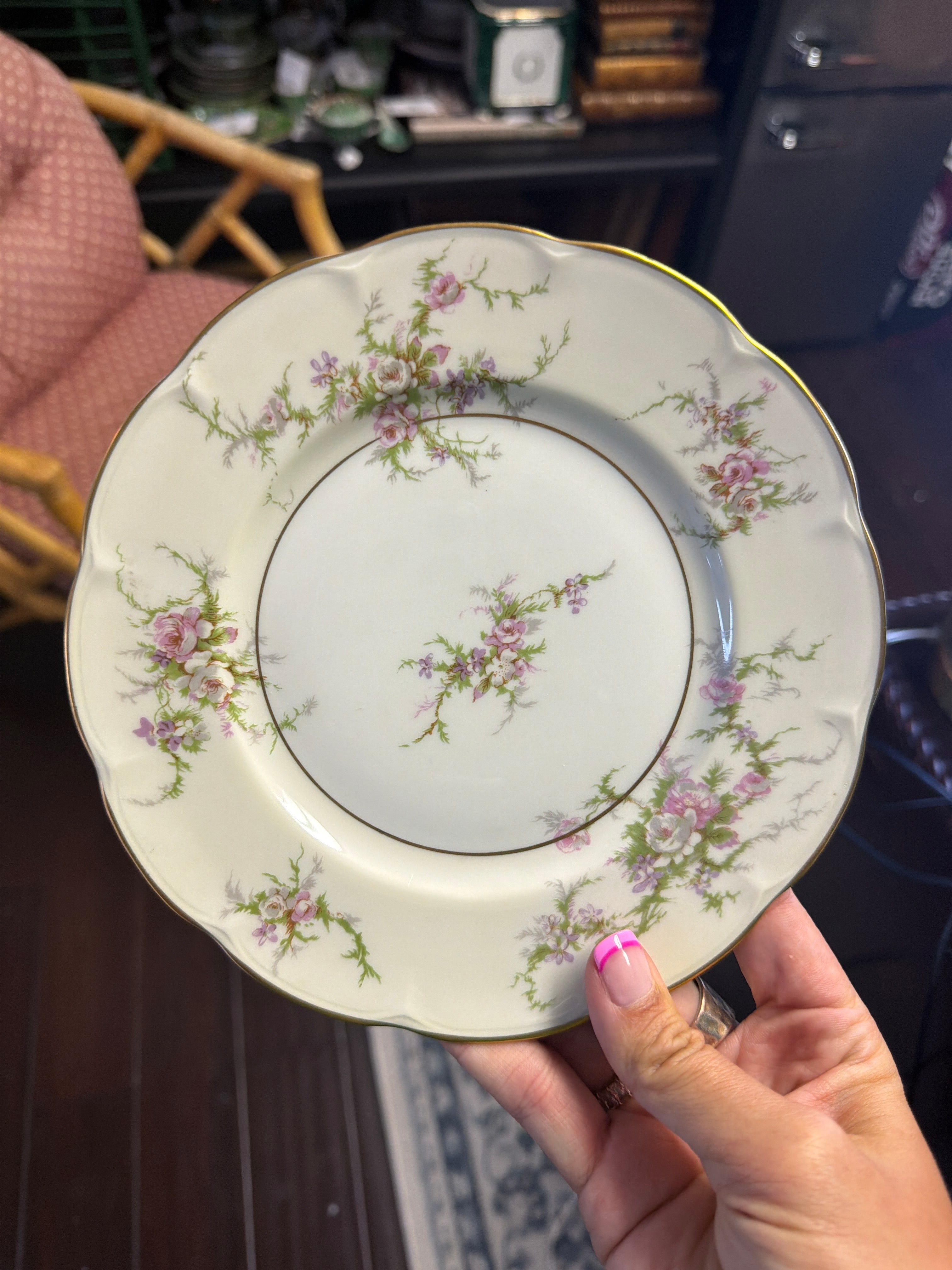 Rosalinde Limoges Salad Plate